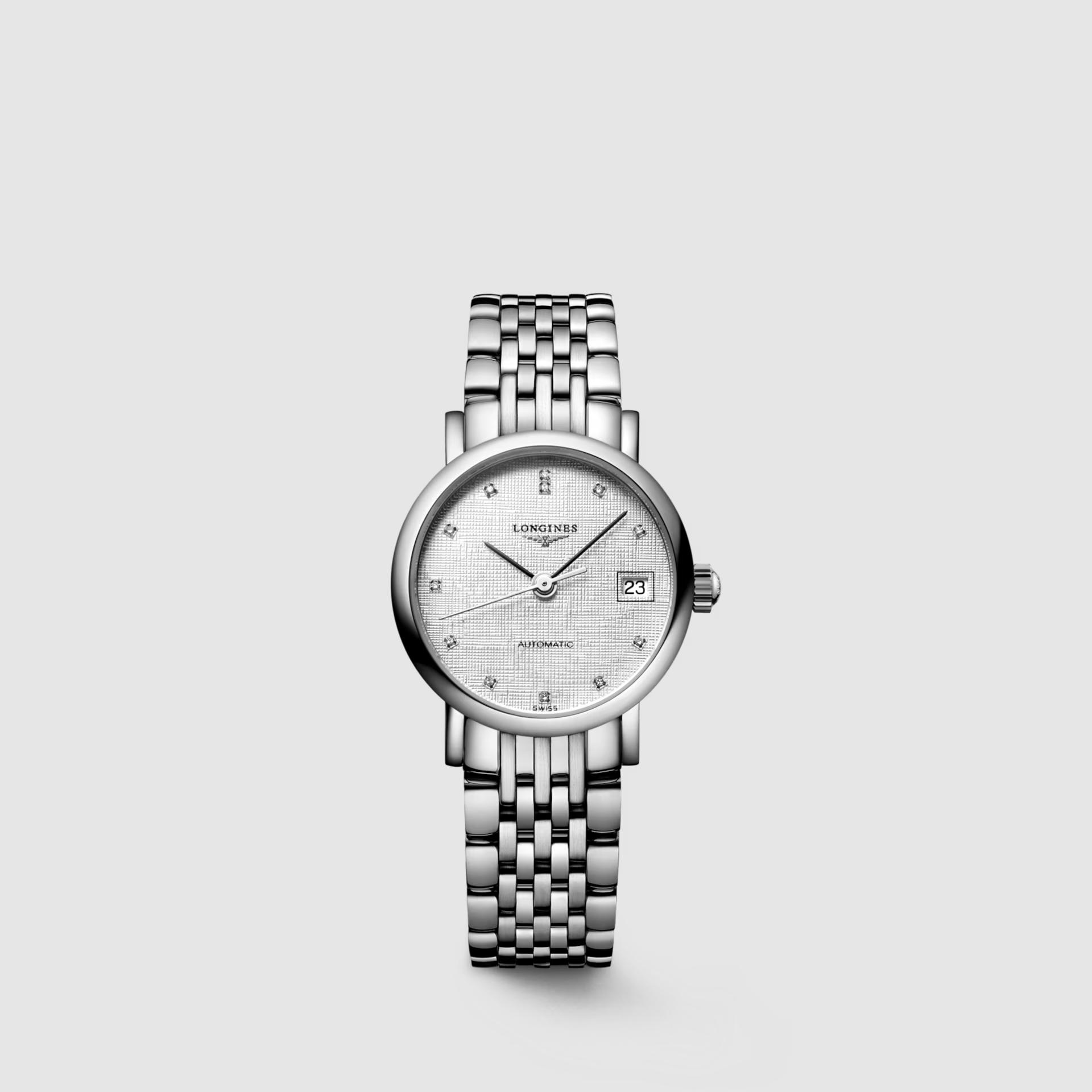 Đồng Hồ Longines The Longines Elegant Collection 25.5mm Nữ Xám