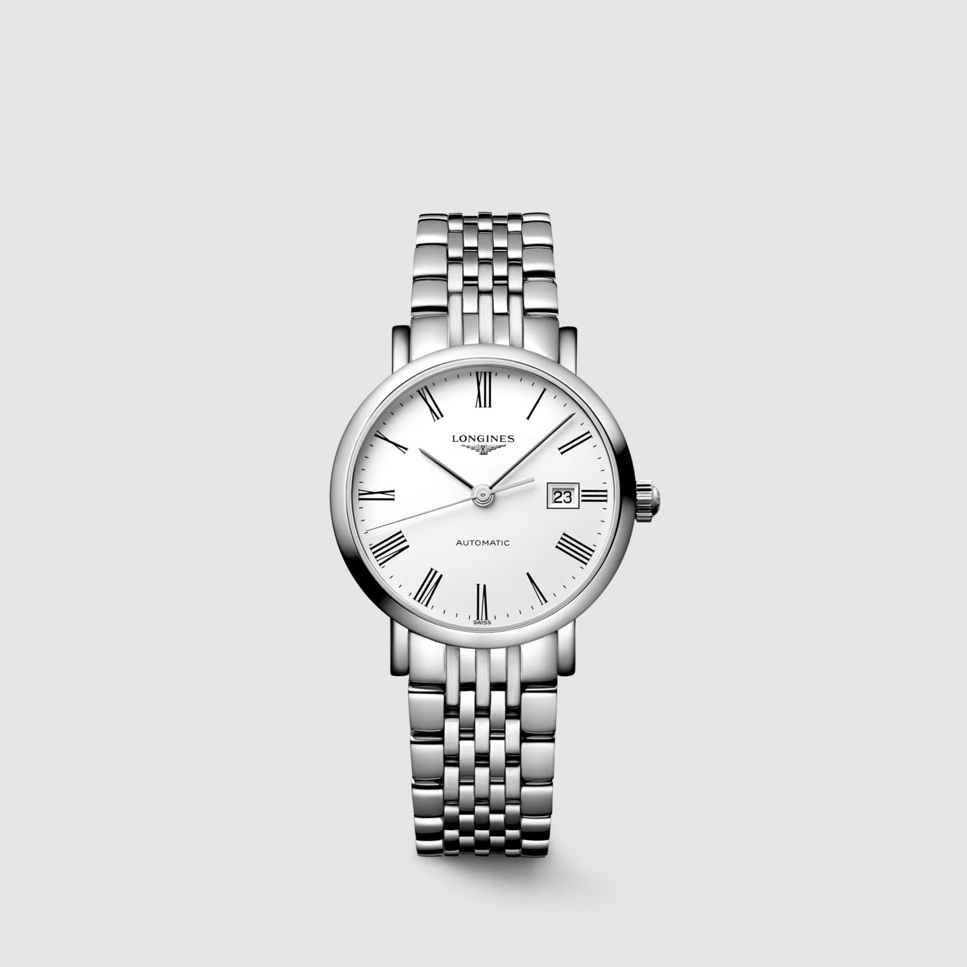 Đồng Hồ Longines The Longines Elegant Collection Nữ 29mm Xám Trắng