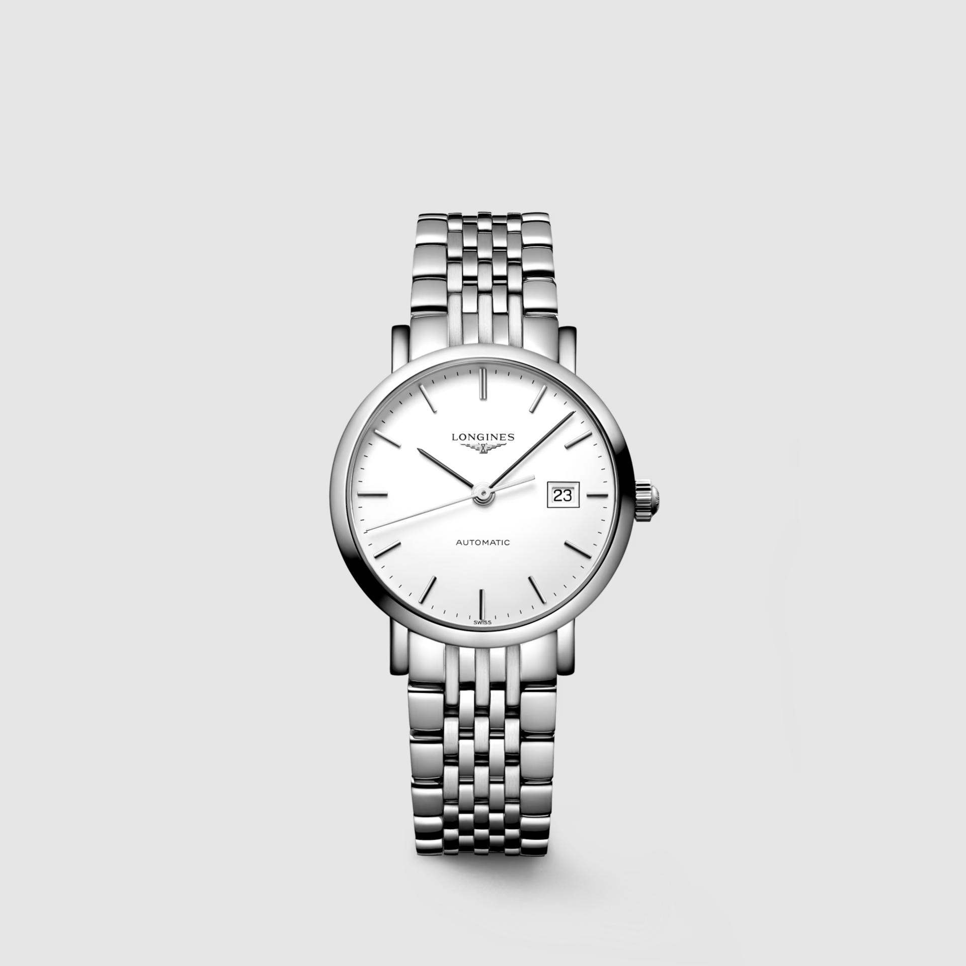 Đồng Hồ Longines The Longines Elegant Collection 29mm Nữ Xám Trắng