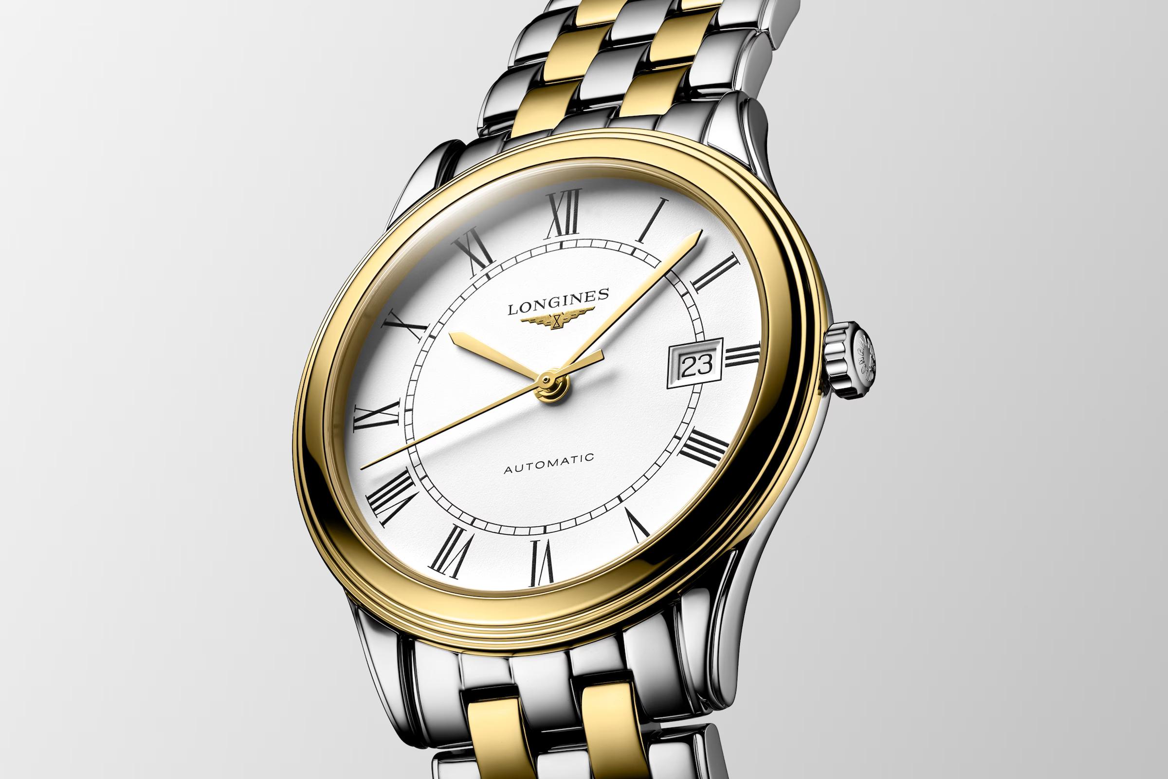 Đồng Hồ Longines Flagship Nam 38.5mm Vàng Bạc