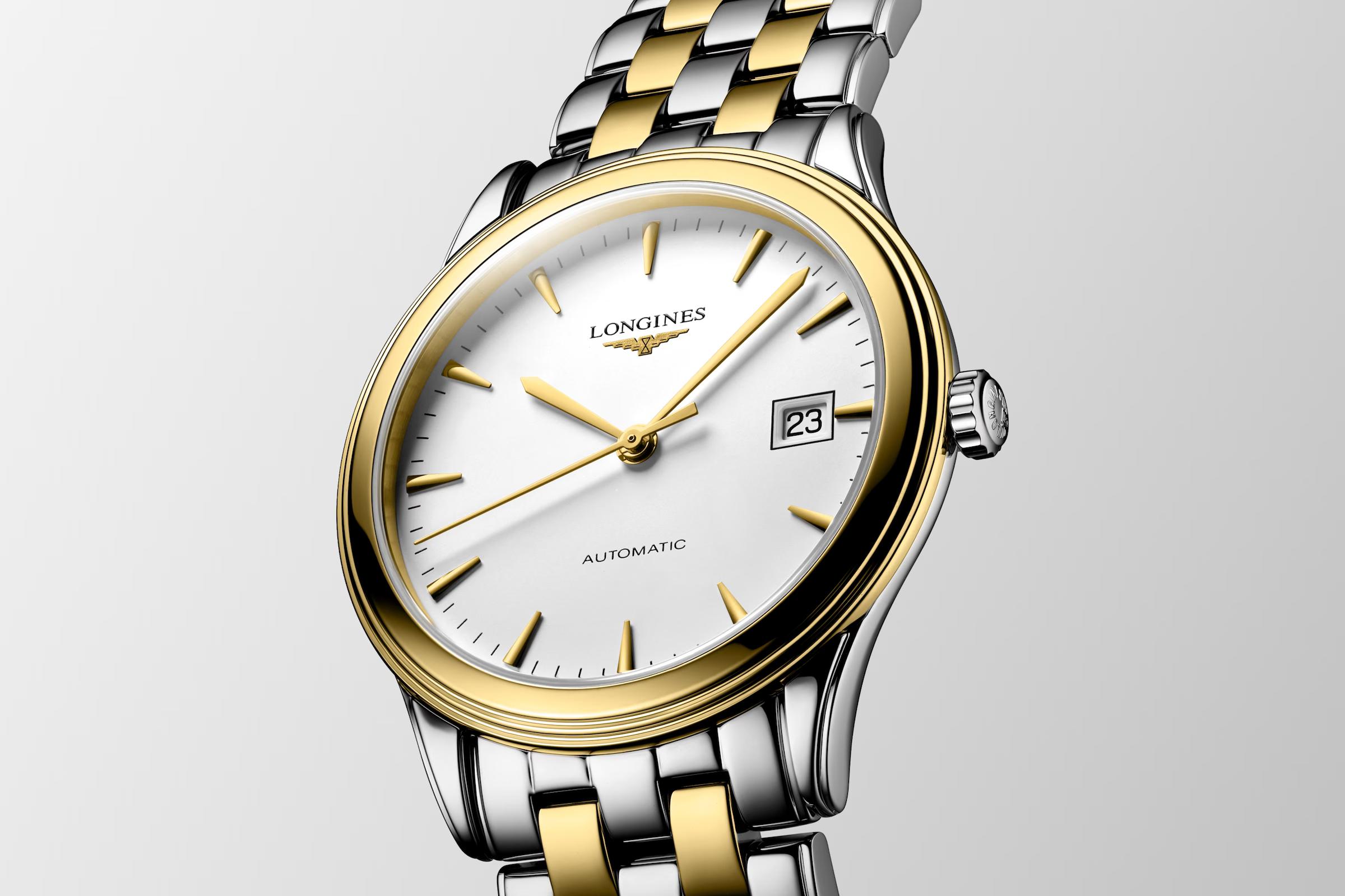 Đồng Hồ Longines Flagship Nam 38.5mm Bạc Vàng