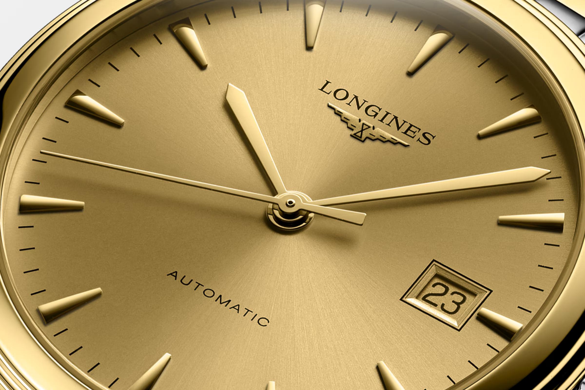 Đồng Hồ Longines Flagship Nam 38.5mm Vàng Xám