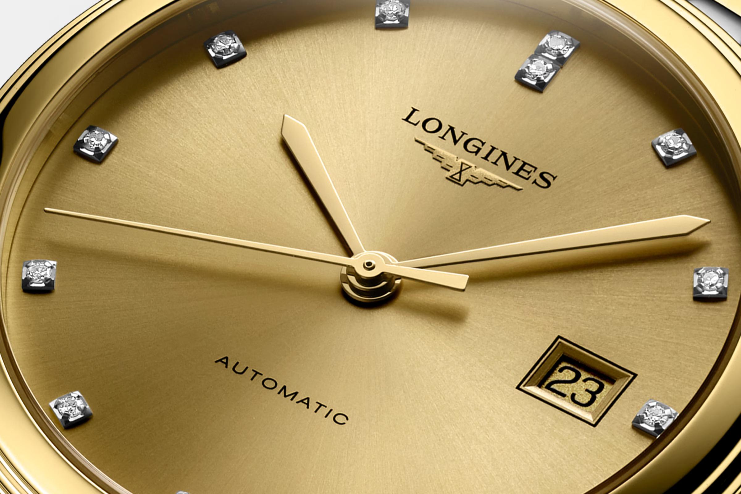 Đồng Hồ Longines Flagship Nam 38.5mm Xám Vàng