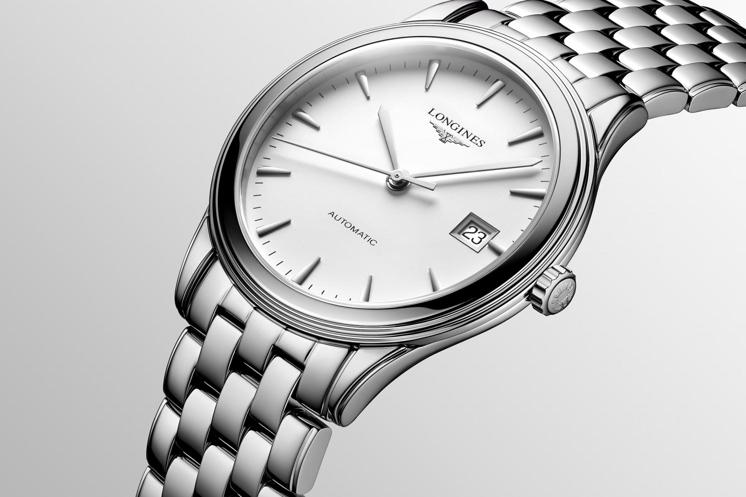 Đồng Hồ Longines Flagship Nam 38.5mm Xám Trắng