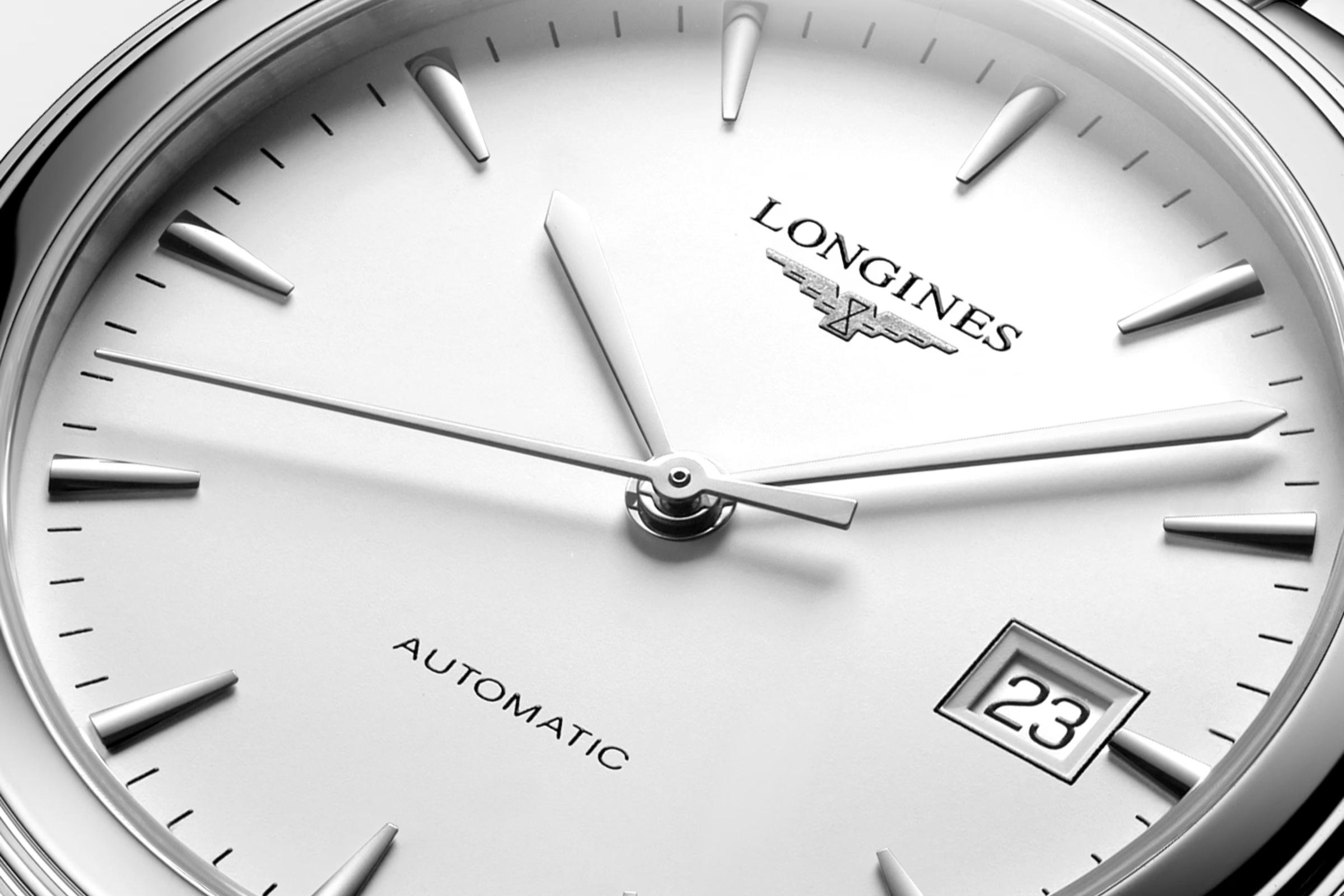 Đồng Hồ Longines Flagship Nam 38.5mm Xám Trắng