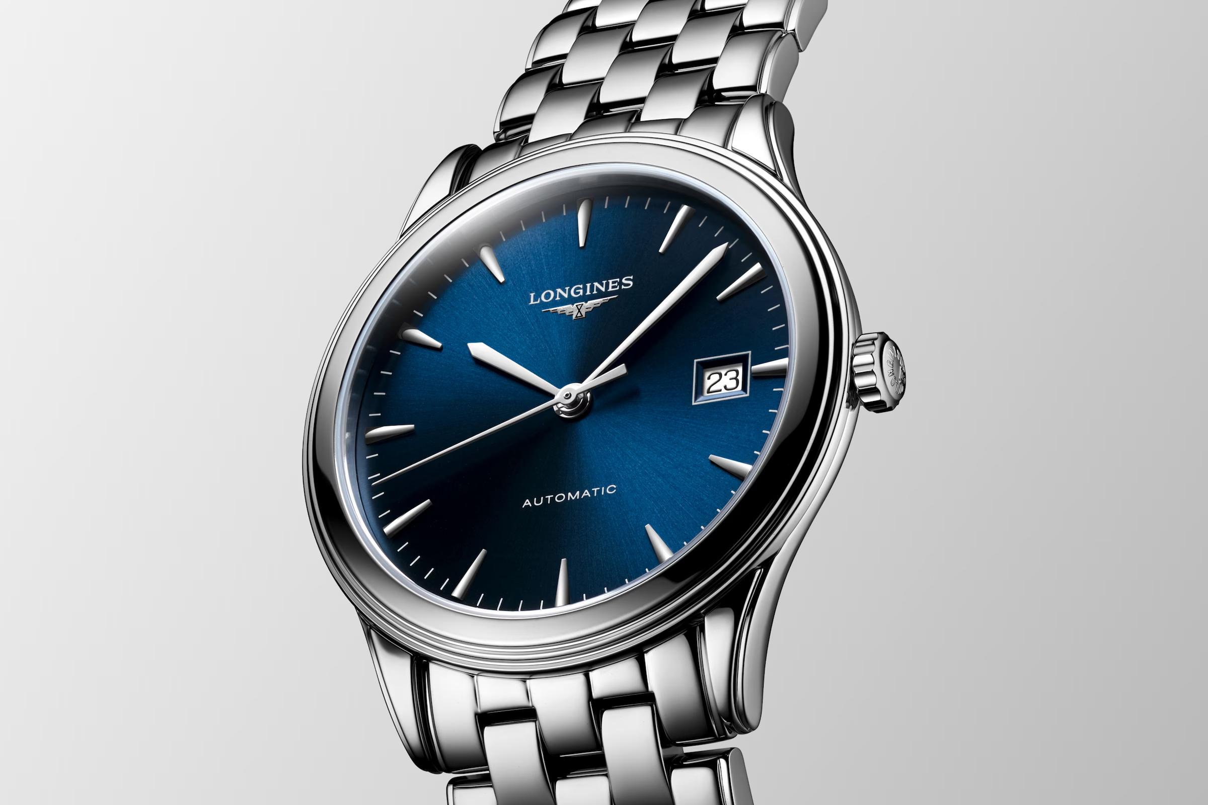 Đồng Hồ Longines Flagship Nam 38.5mm Xám Xanh