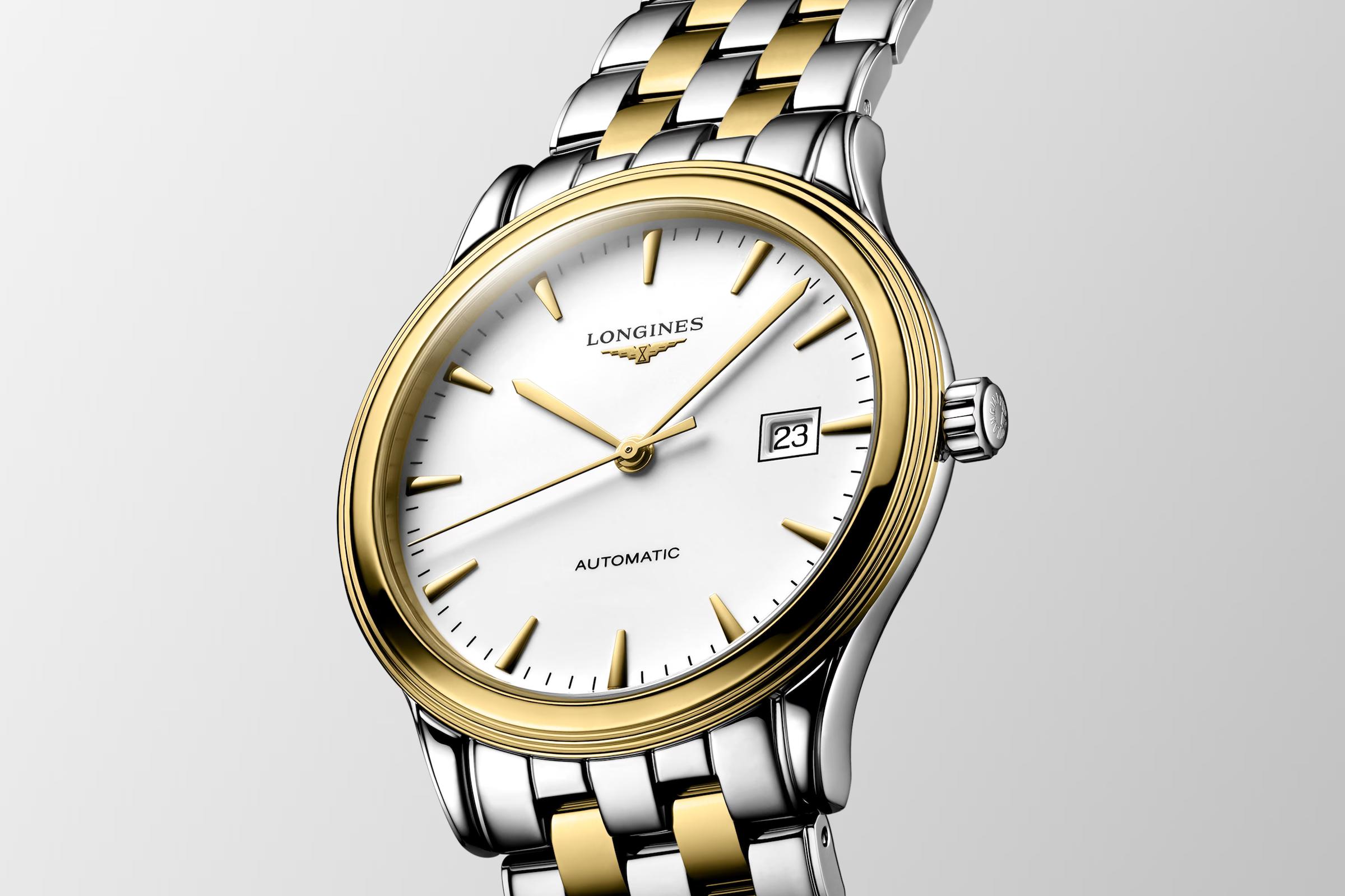 Đồng Hồ Longines Flagship Nam 40mm Trắng Bạc