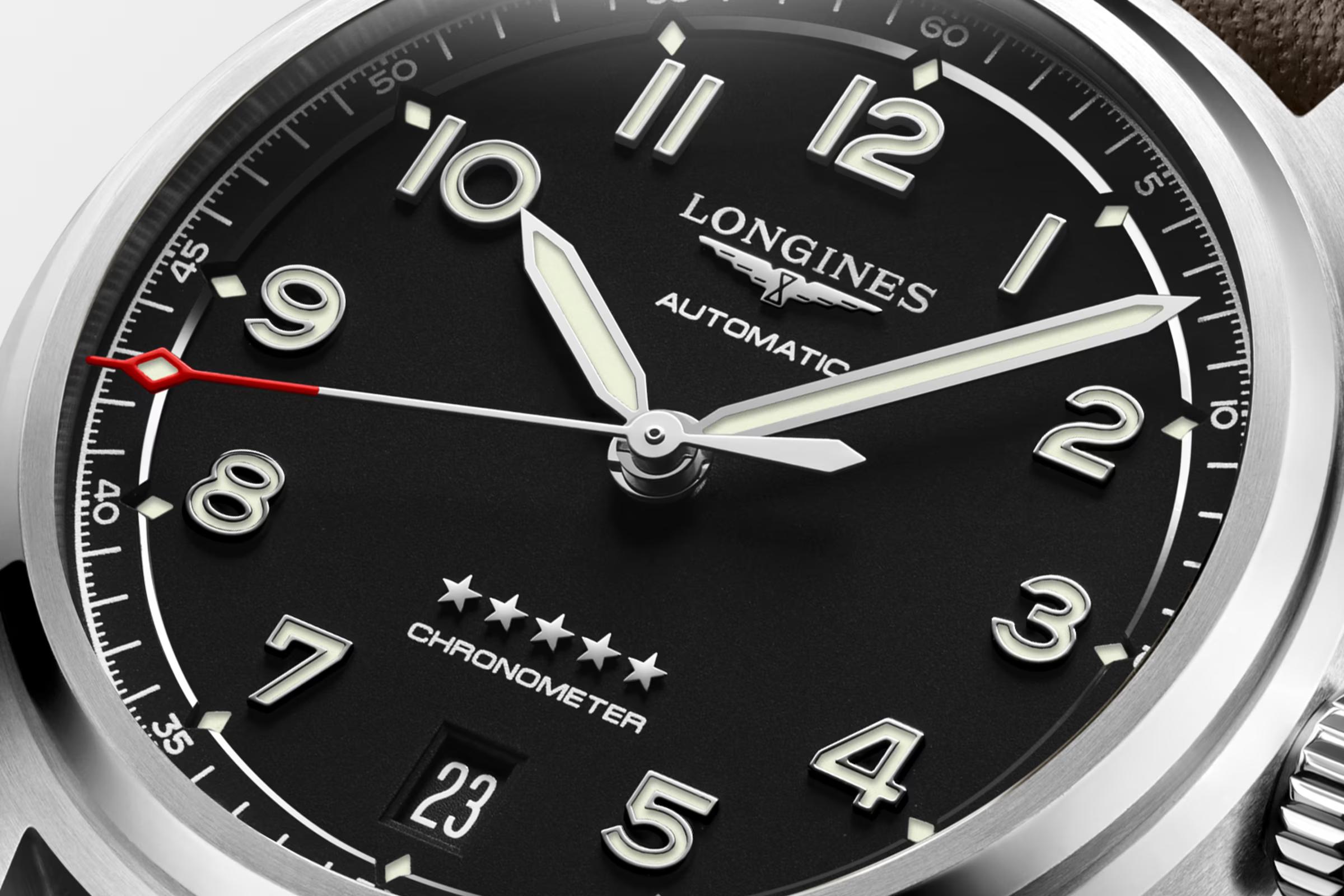 Đồng Hồ Longines Spirit Nam 37mm Nâu Đen