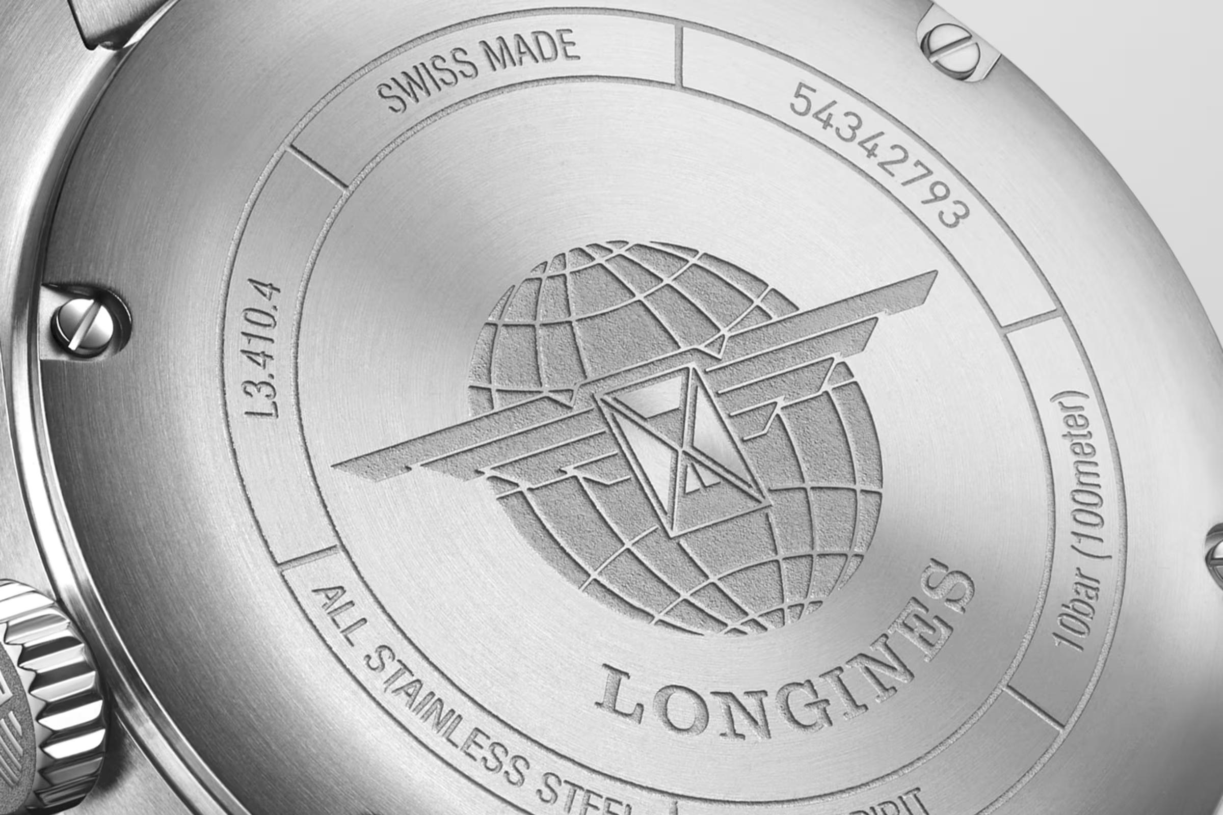 Đồng Hồ Longines Spirit Nam 37mm Xám Đen