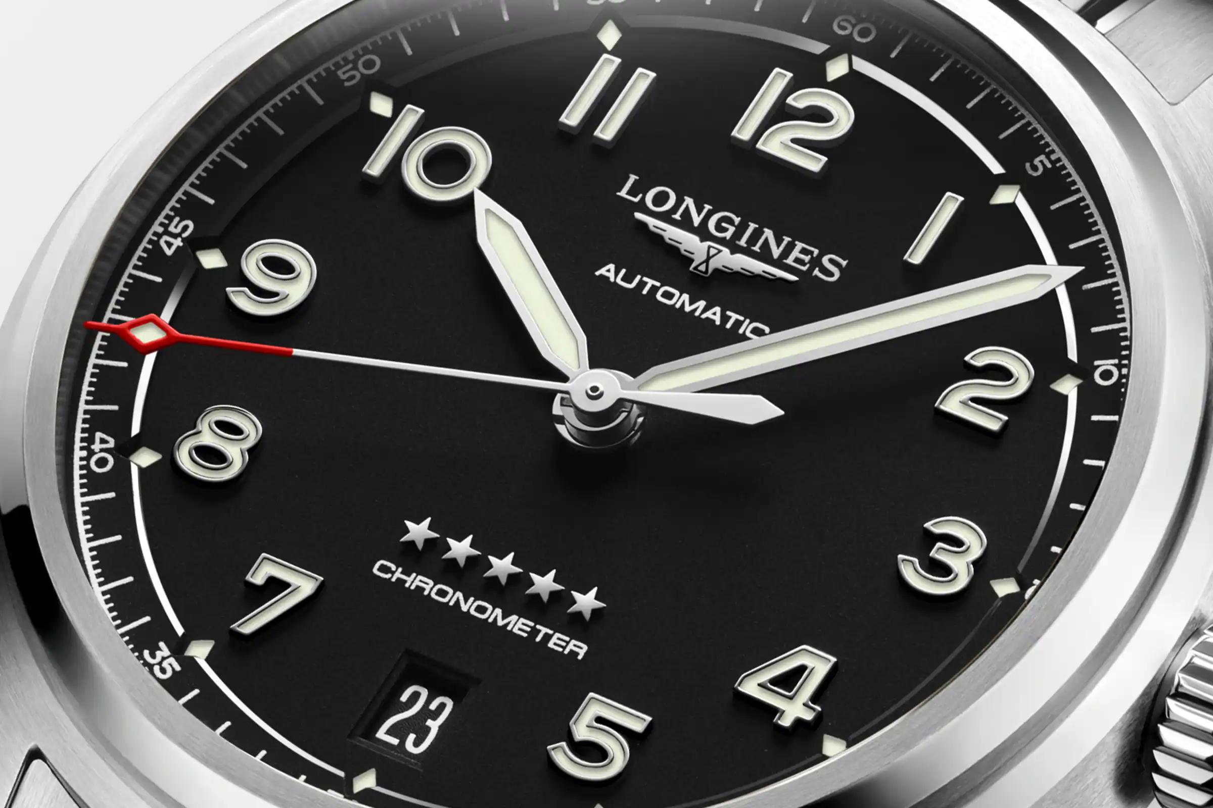 Đồng Hồ Longines Spirit Nam 37mm Xám Đen