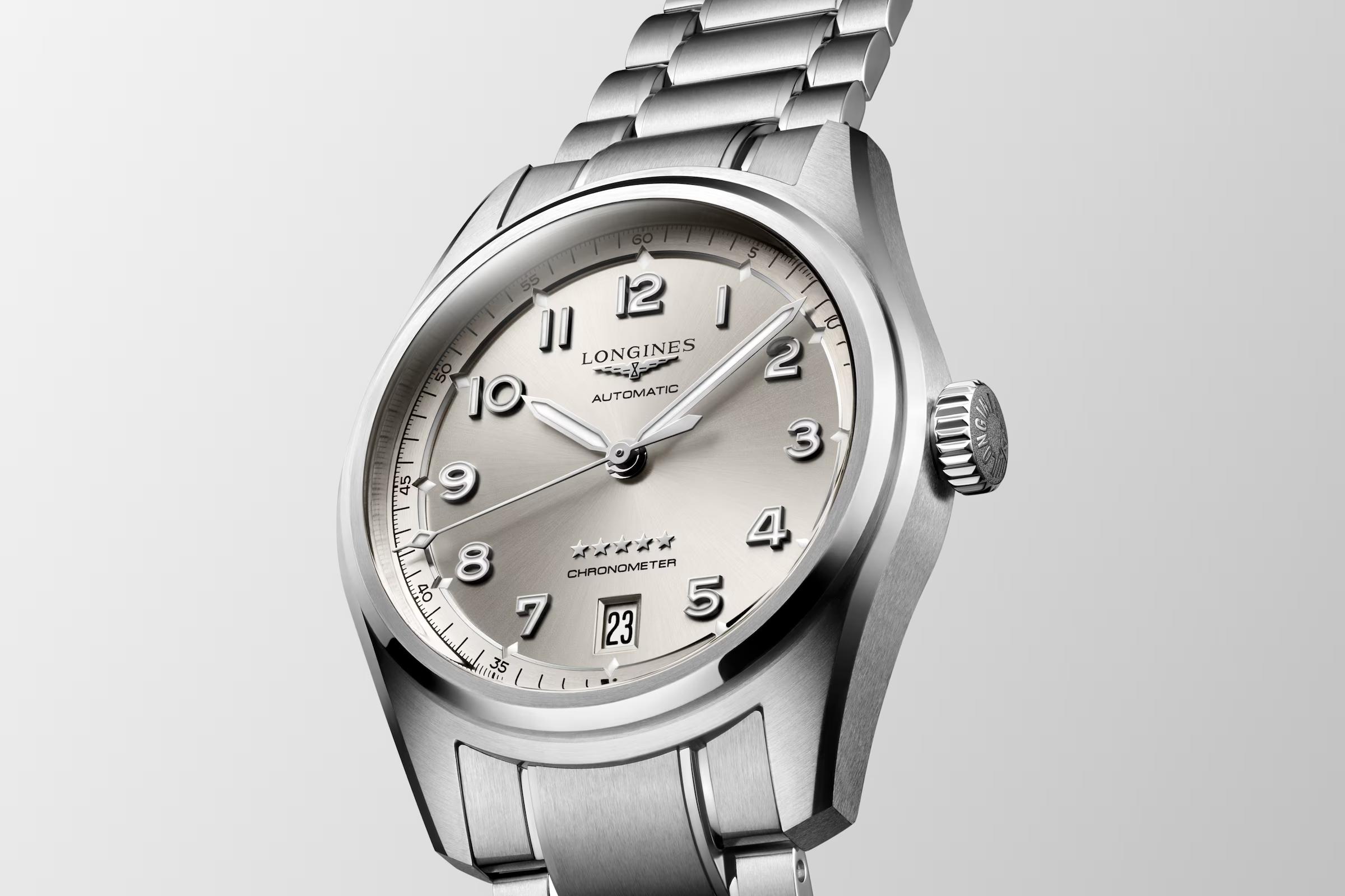 Đồng Hồ Longines Spirit Nam 37mm Bạc