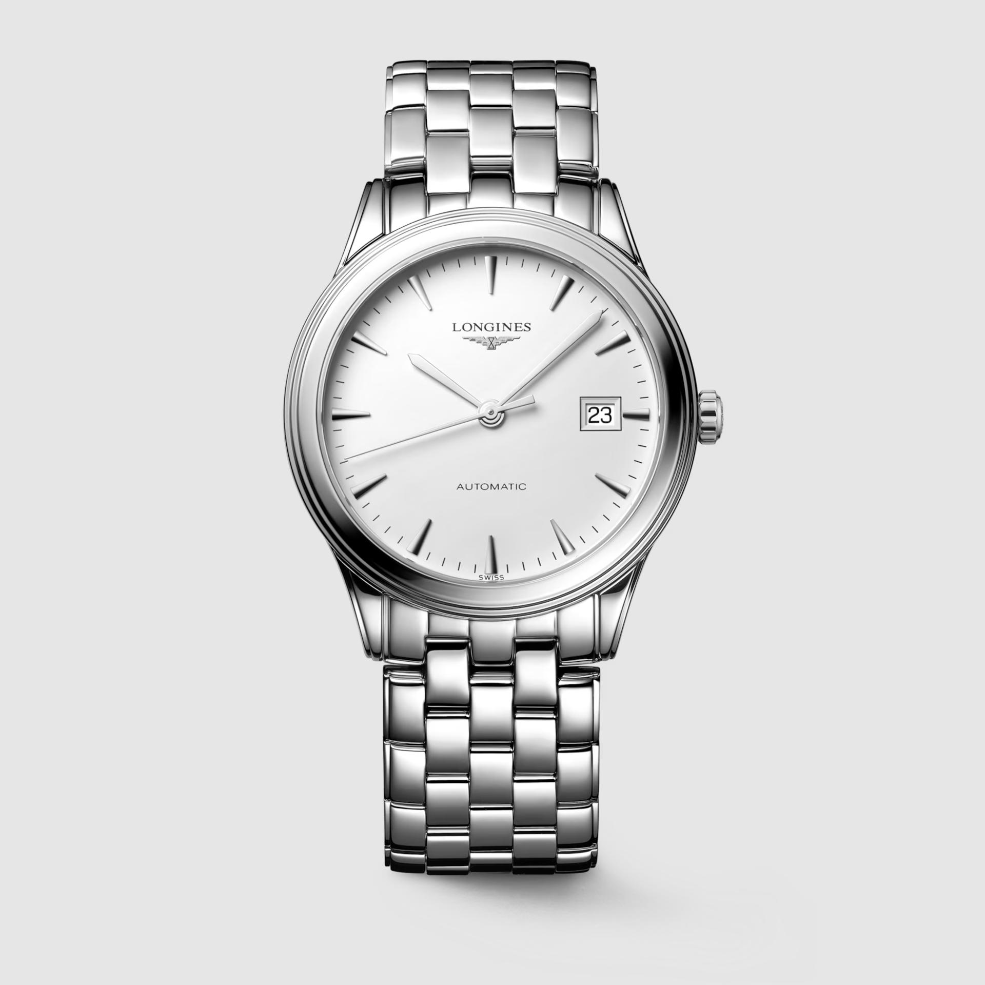 Đồng Hồ Longines Flagship Nam 38.5mm Xám Trắng