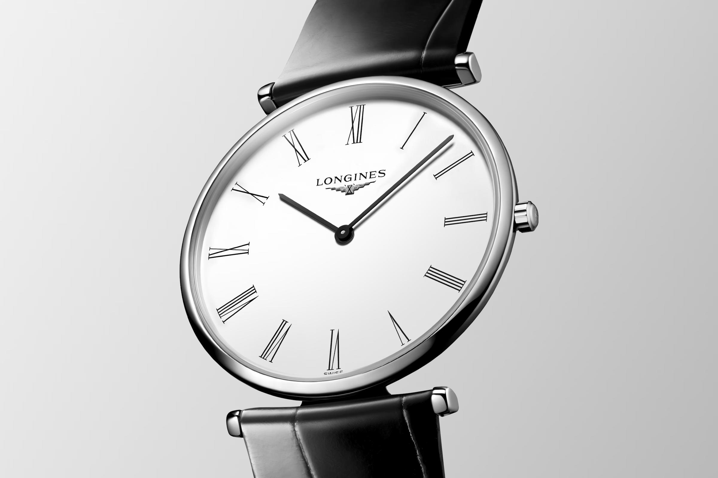 Đồng Hồ Longines La Grande Classique De Longines Nam 36mm Trắng Đen