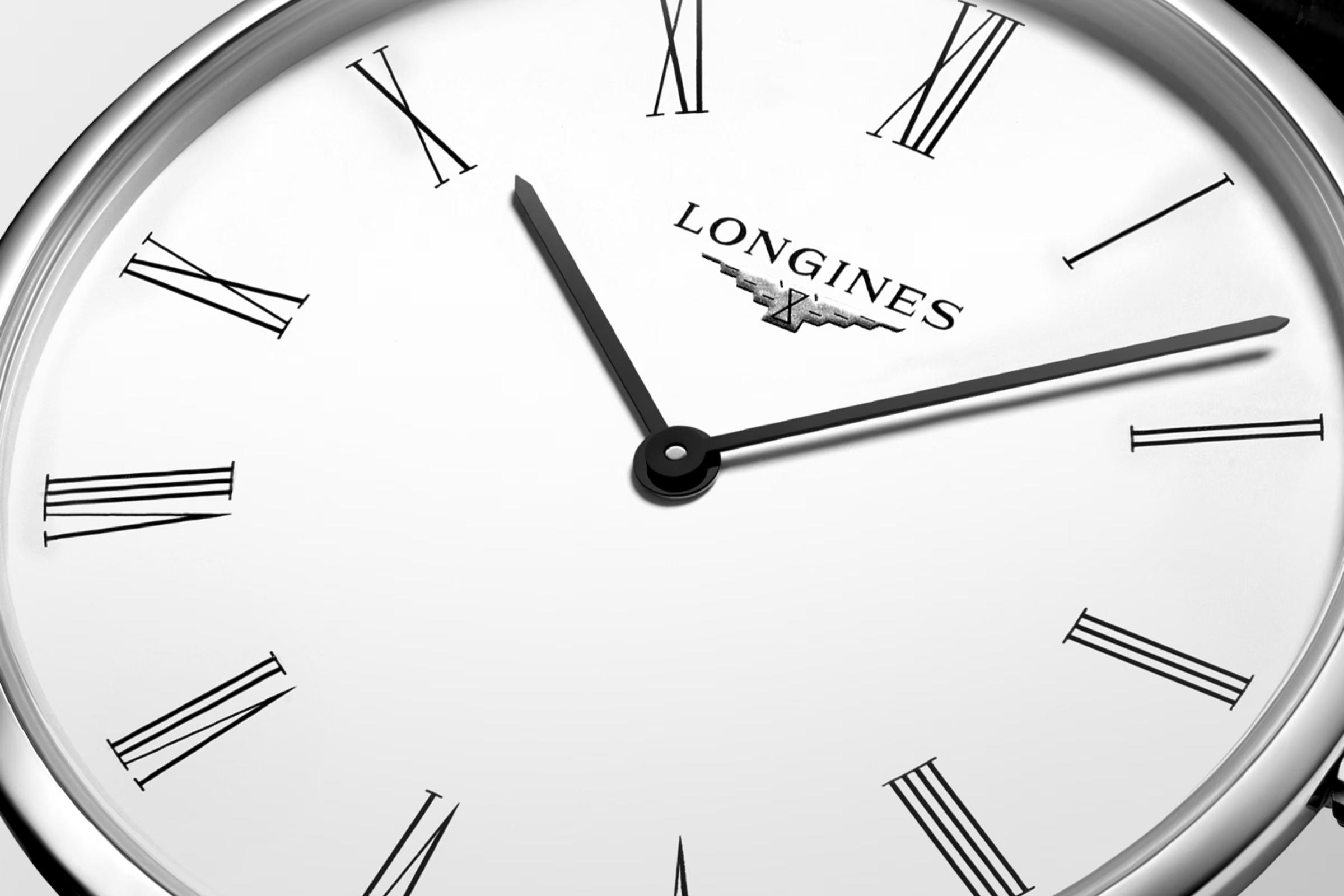 Đồng Hồ Longines La Grande Classique De Longines Nam 36mm Trắng Đen