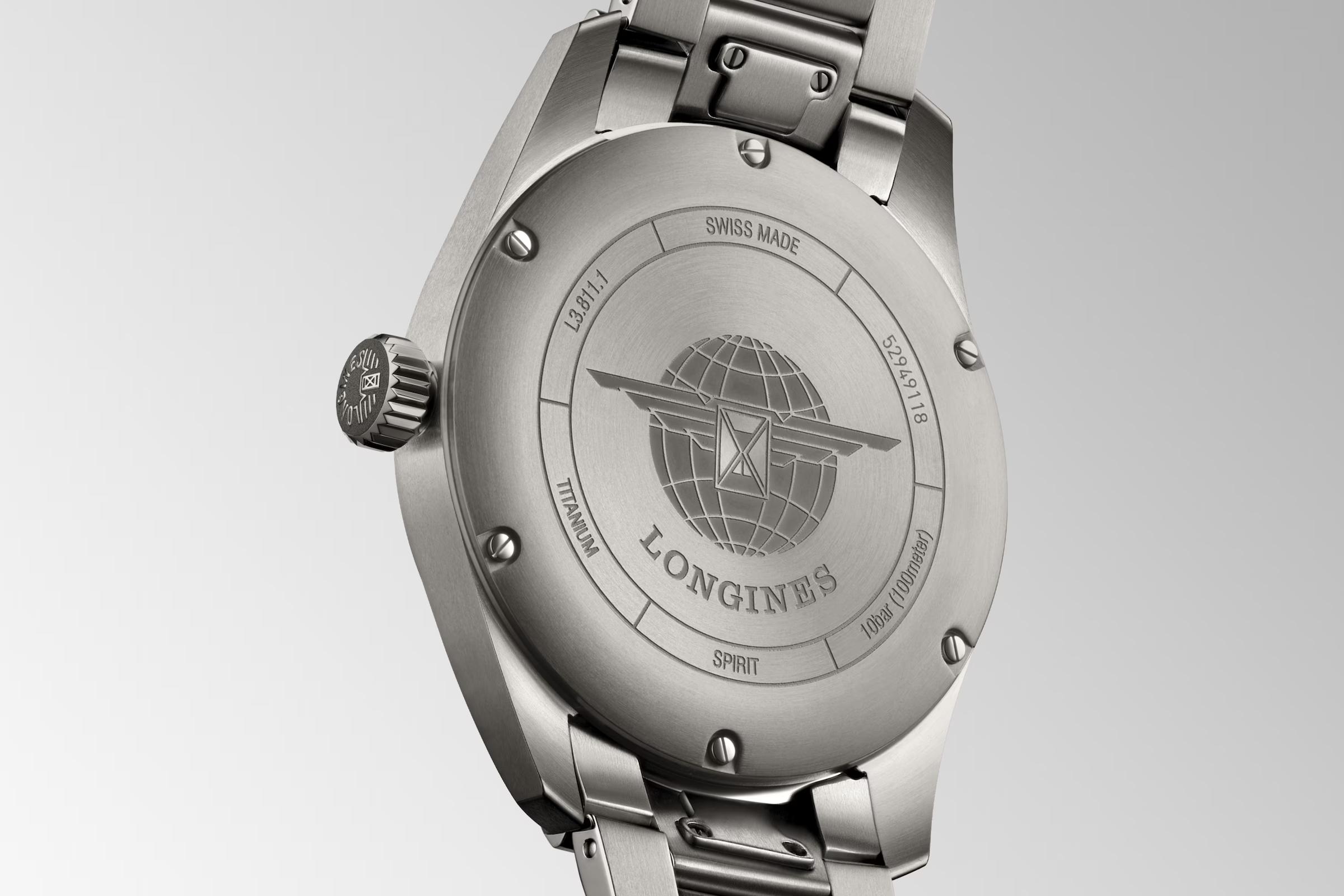 Đồng Hồ Longines Spirit Nam 42mm Đen Xám