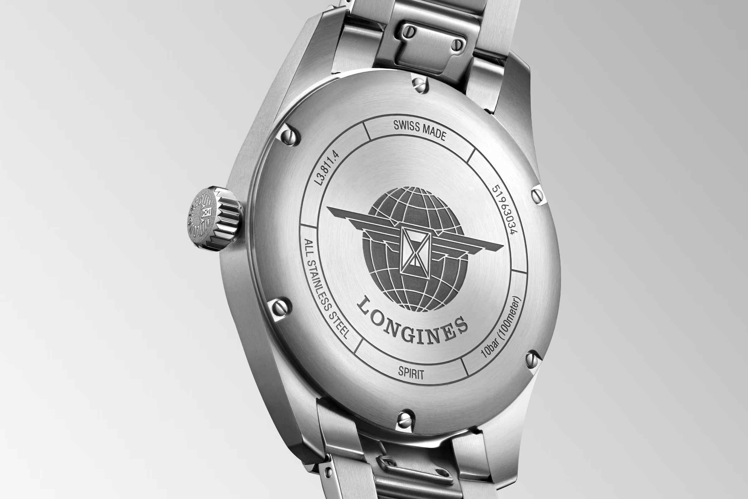 Đồng Hồ Longines Spirit Nam 42mm Xám Xanh