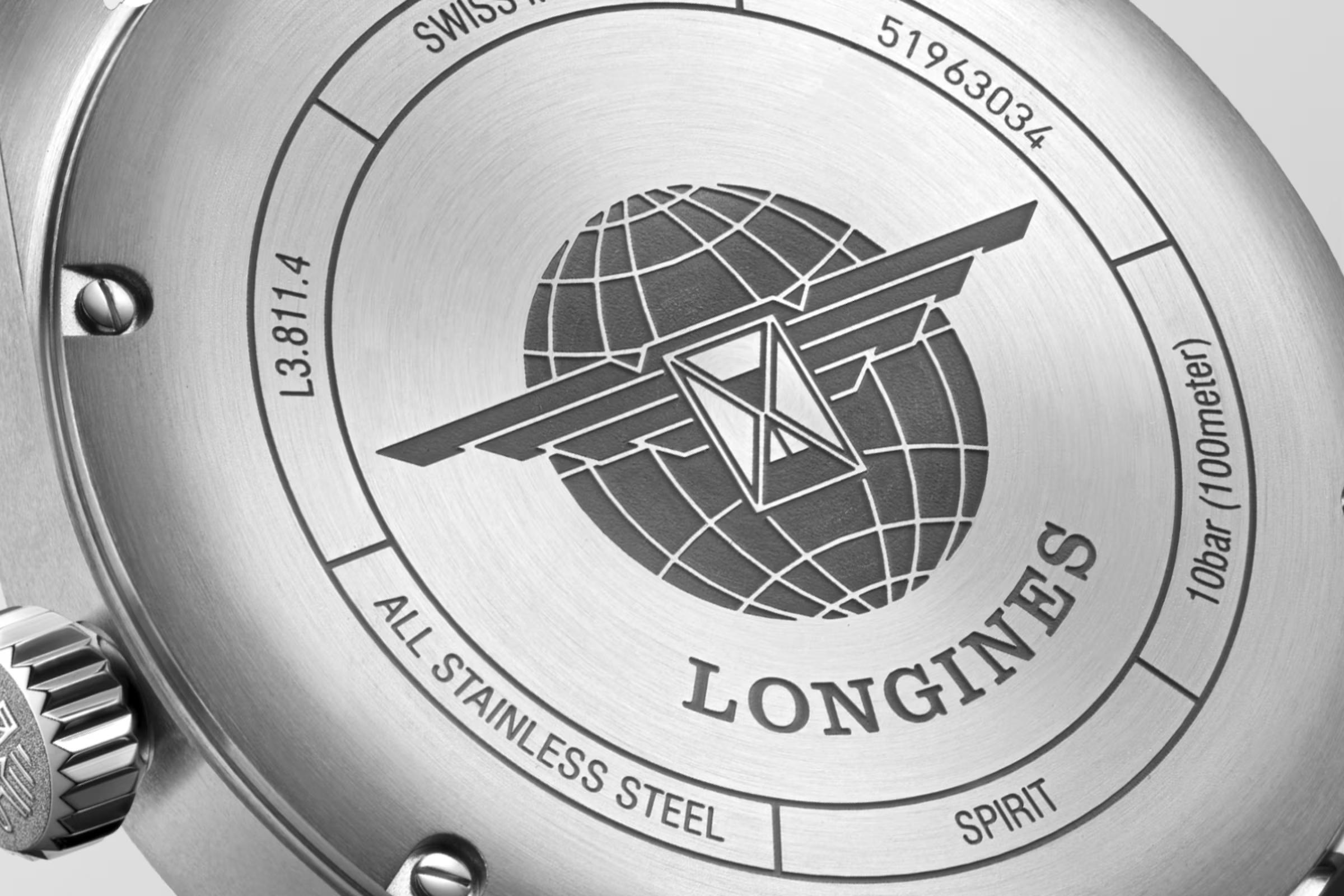 Đồng Hồ Longines Spirit Nam 42mm Đen Nâu