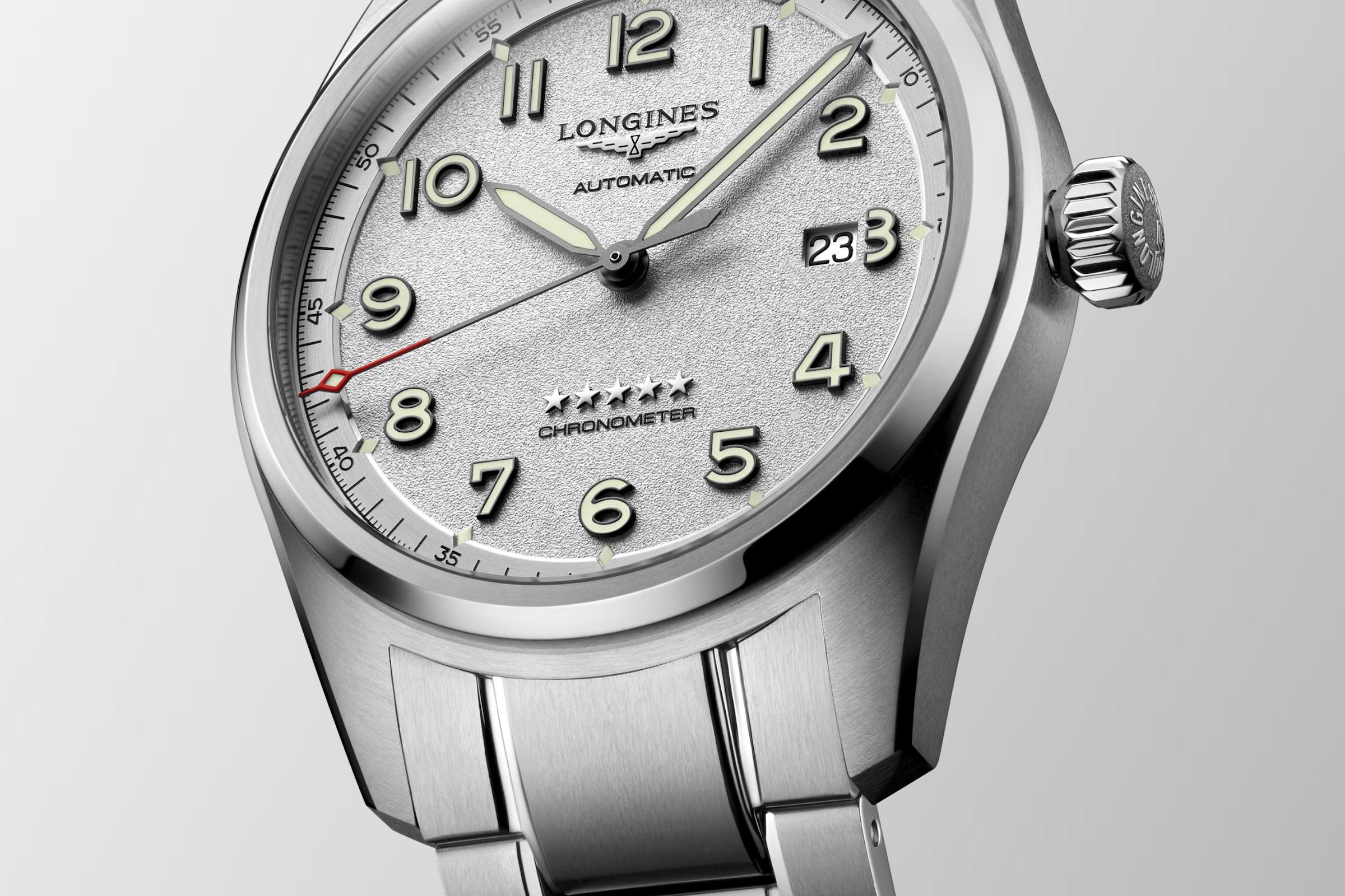 Đồng Hồ Longines Spirit Nam 42mm Xám