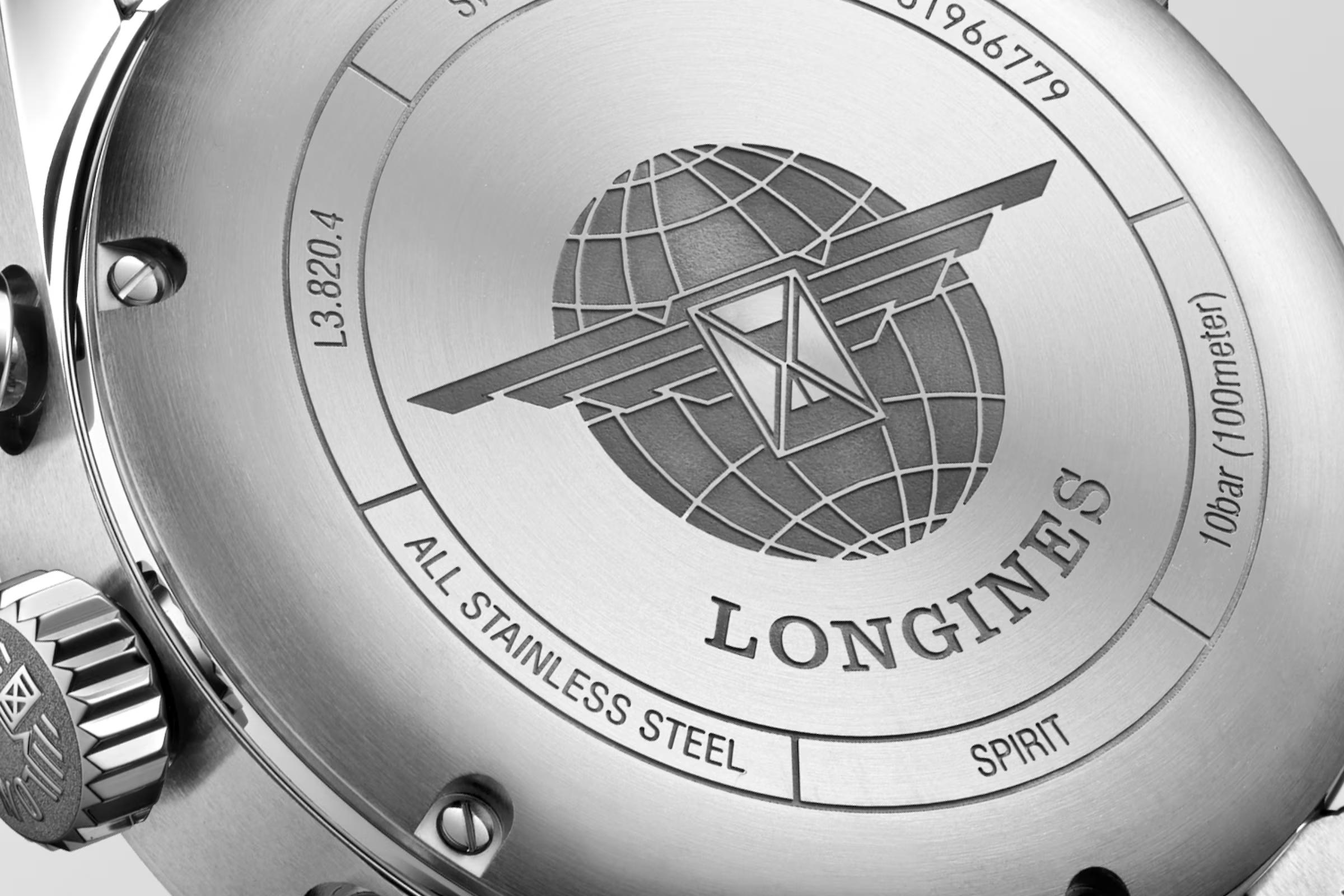 Đồng Hồ Longines Spirit Nam 42mm Bạc Đen