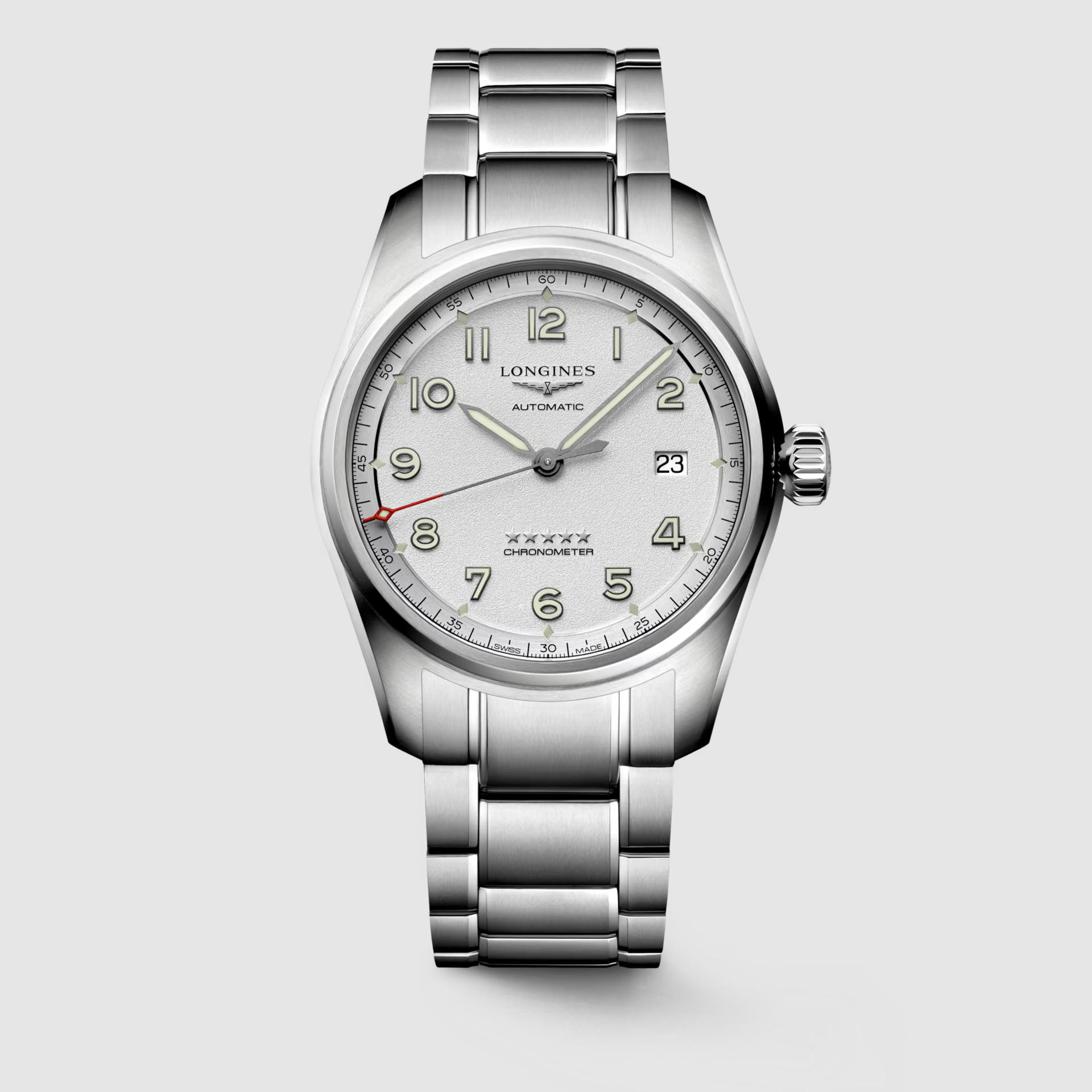 Đồng Hồ Longines Spirit Nam 40mm Bạc