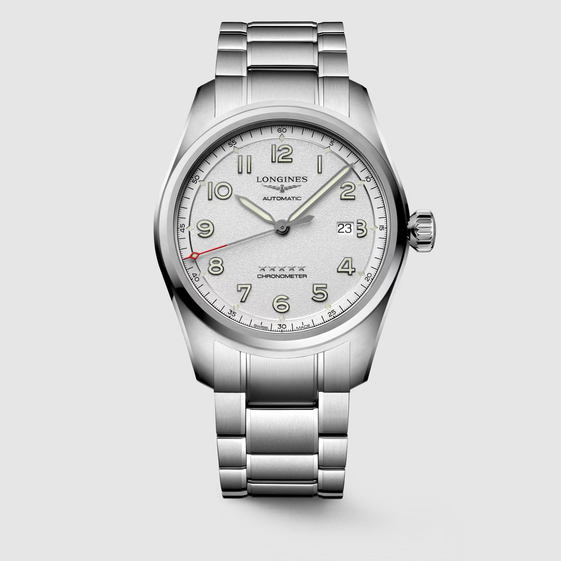 Đồng Hồ Longines Spirit Nam 42mm Xám