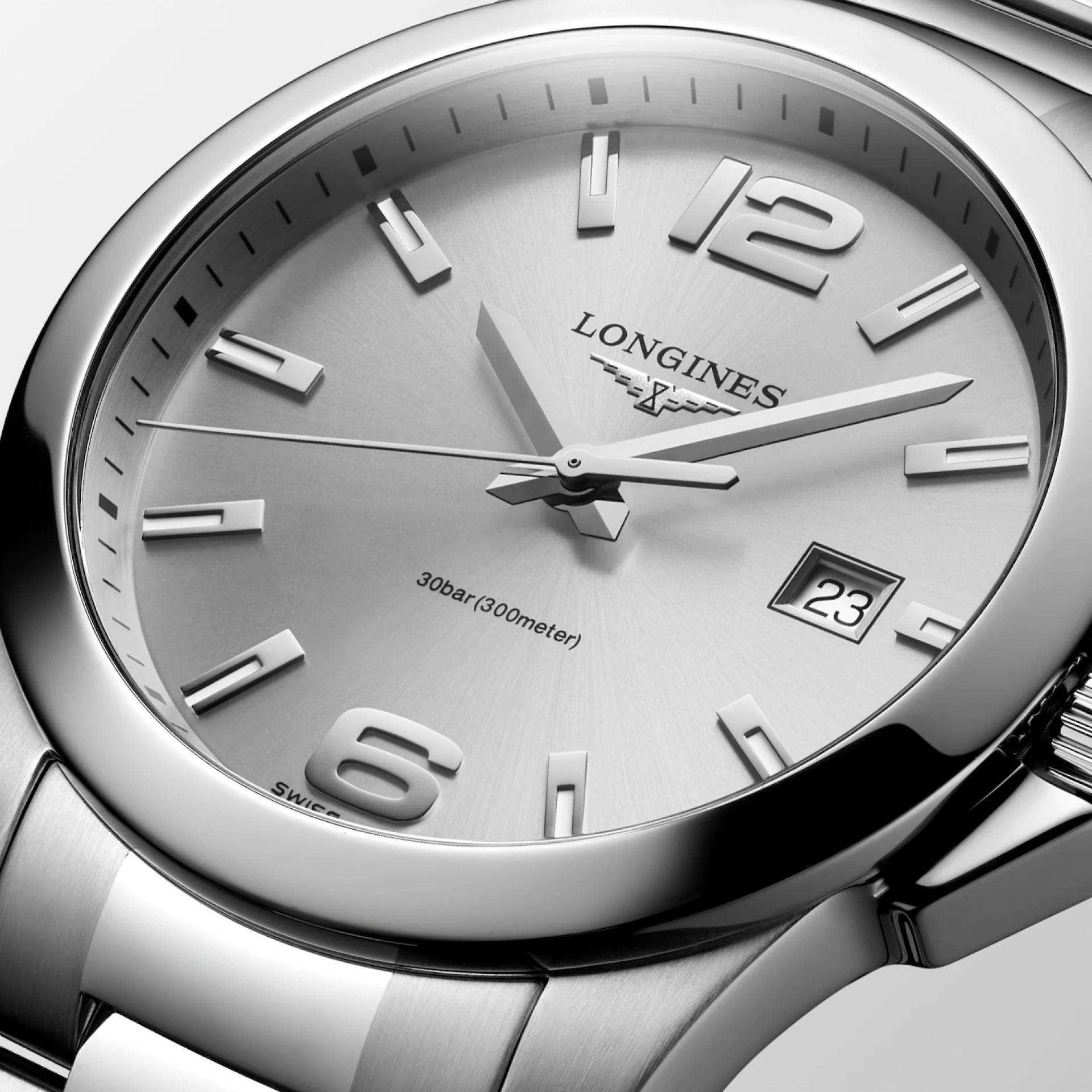 Đồng Hồ Longines Conquest Nam 41mm Bạc