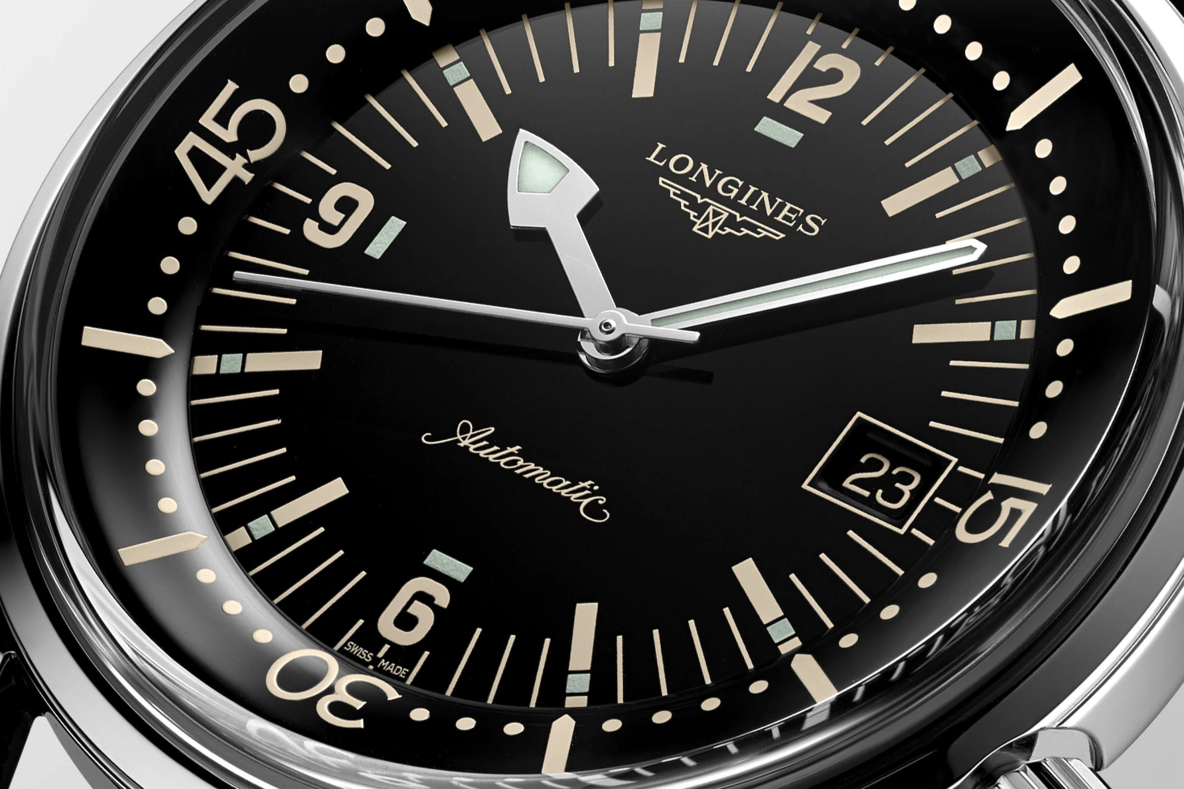 Đồng Hồ Longines The Longines Legend Diver Watch 42mm Nam Đen