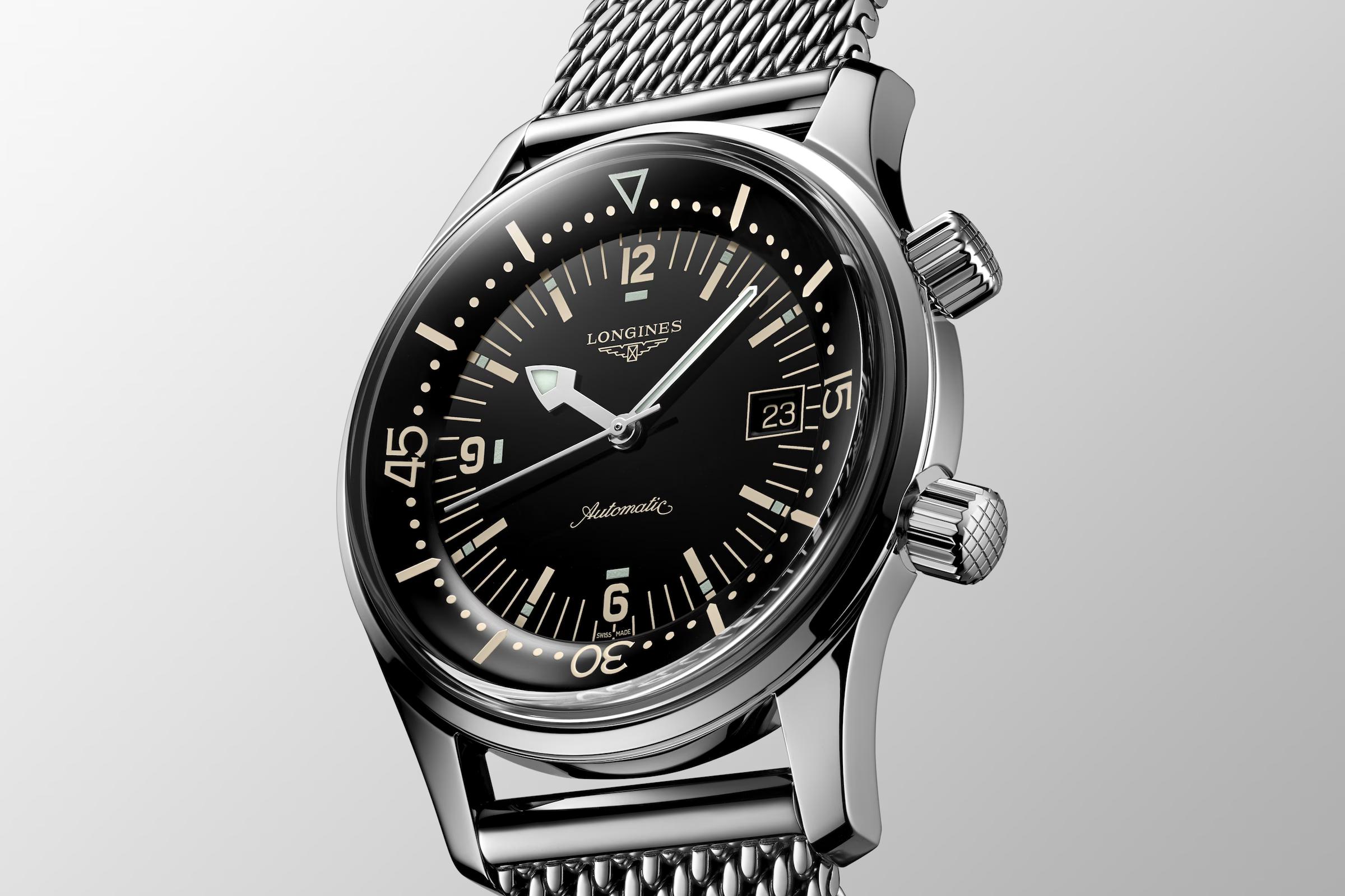 Đồng Hồ Longines The Longines Legend Diver Watch 42mm Nam Bạc