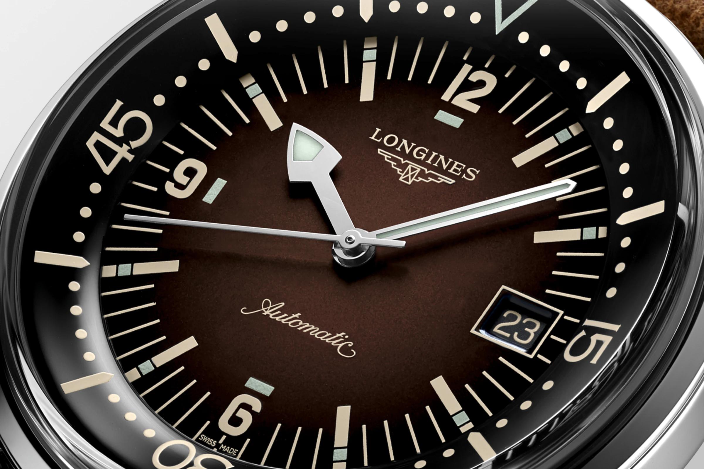 Đồng Hồ Longines The Longines Legend Diver Watch Nam 42mm Nâu