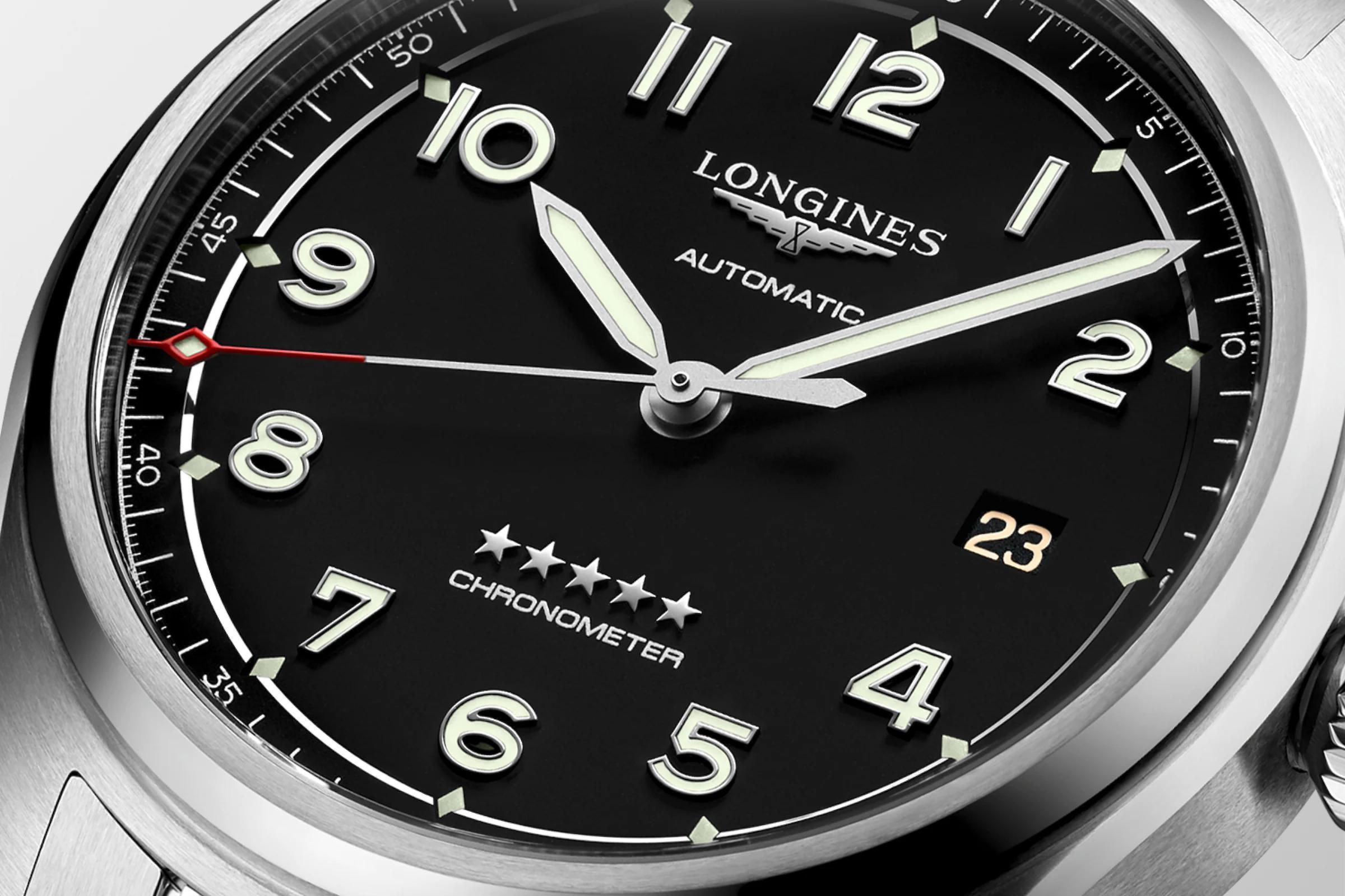 Đồng Hồ Longines Spirit Nam 40mm Xám Đen