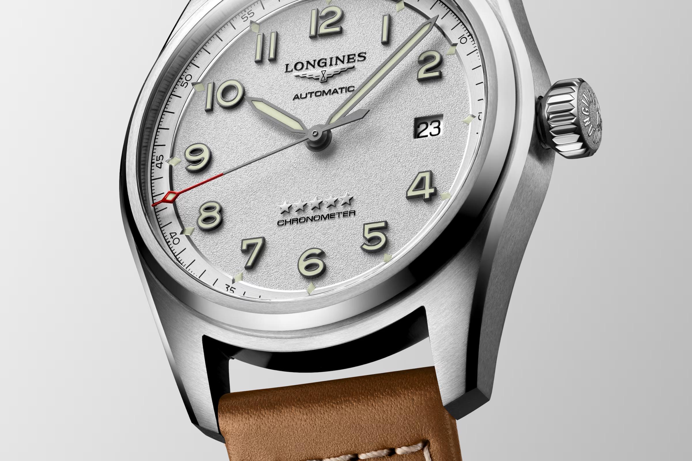 Đồng Hồ Longines Spirit Nam 40mm Nâu Bạc