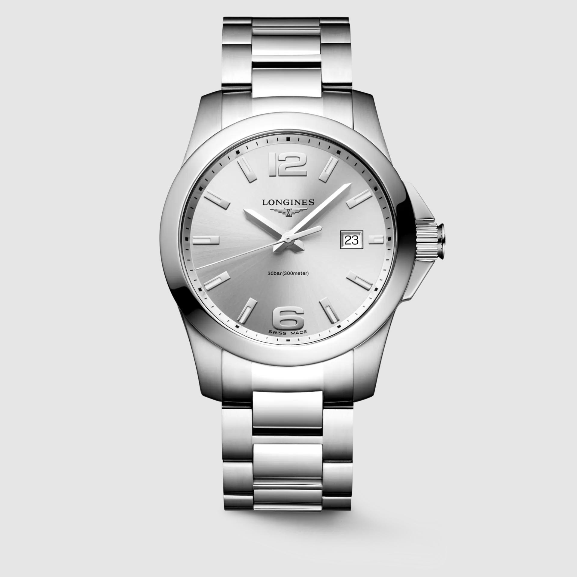 Đồng Hồ Longines Conquest Nam 41mm Bạc