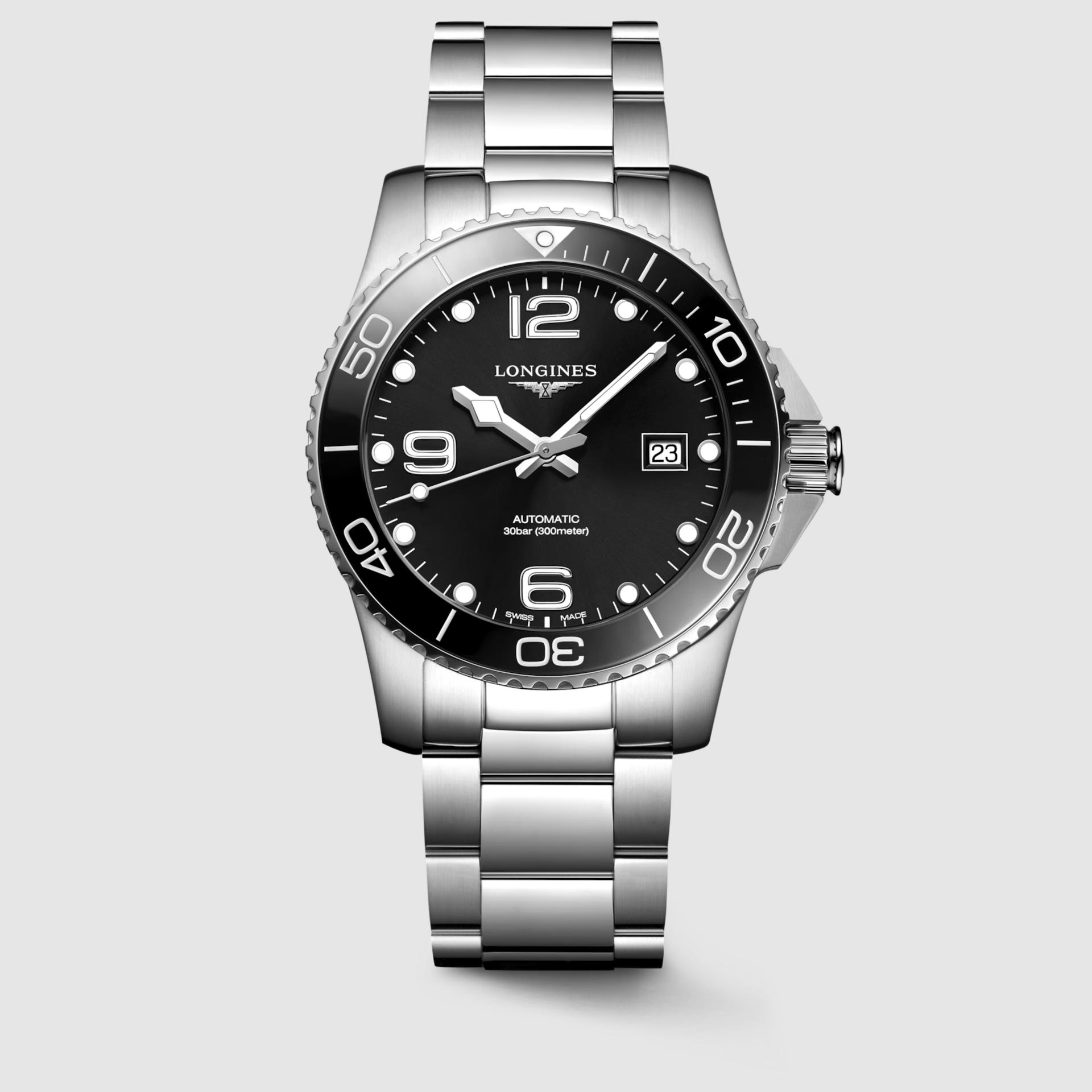 Đồng Hồ Longines Hydroconquest Nam 41mm Xám Đen