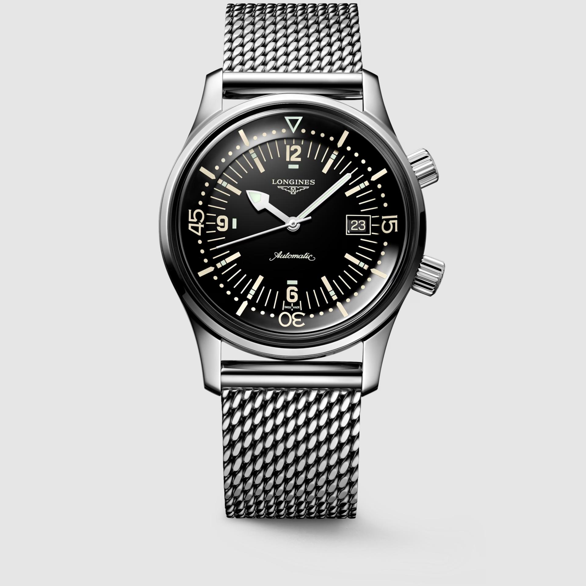 Đồng Hồ Longines The Longines Legend Diver Watch 42mm Nam Bạc