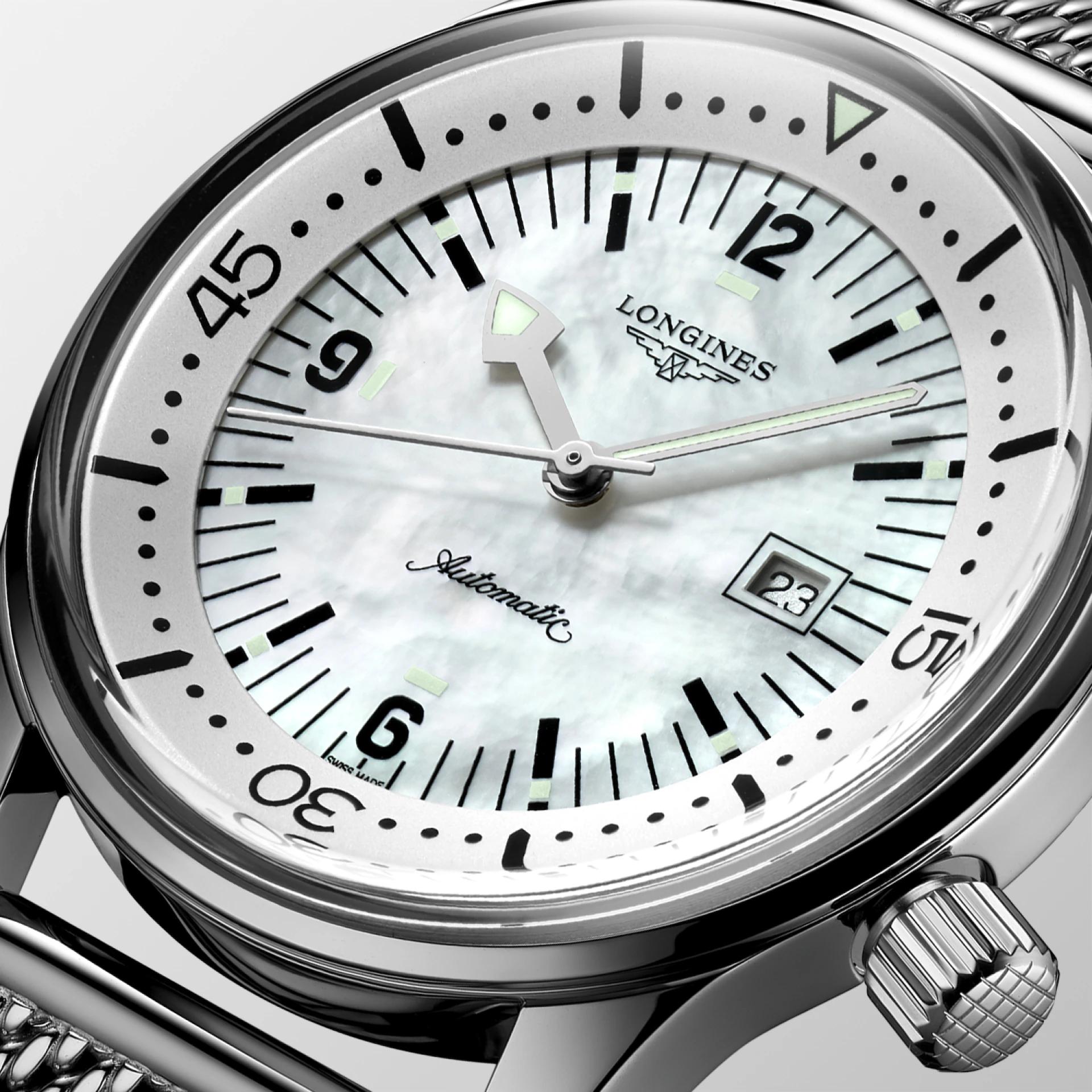 Đồng Hồ Longines The Longines Legend Diver Watch Nam 36mm Bạc