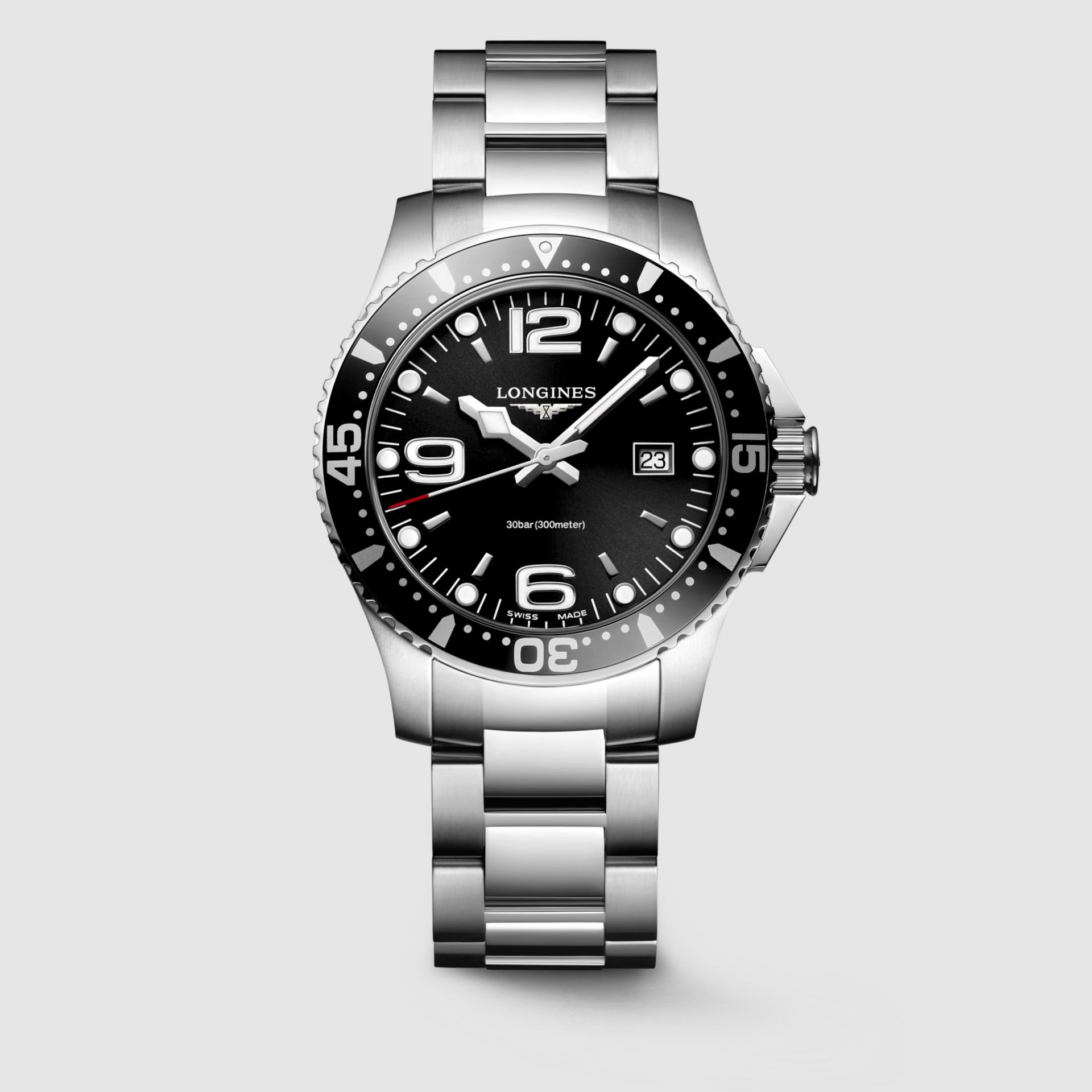 Đồng Hồ Longines Hydroconquest Nam 39mm Đen Xám