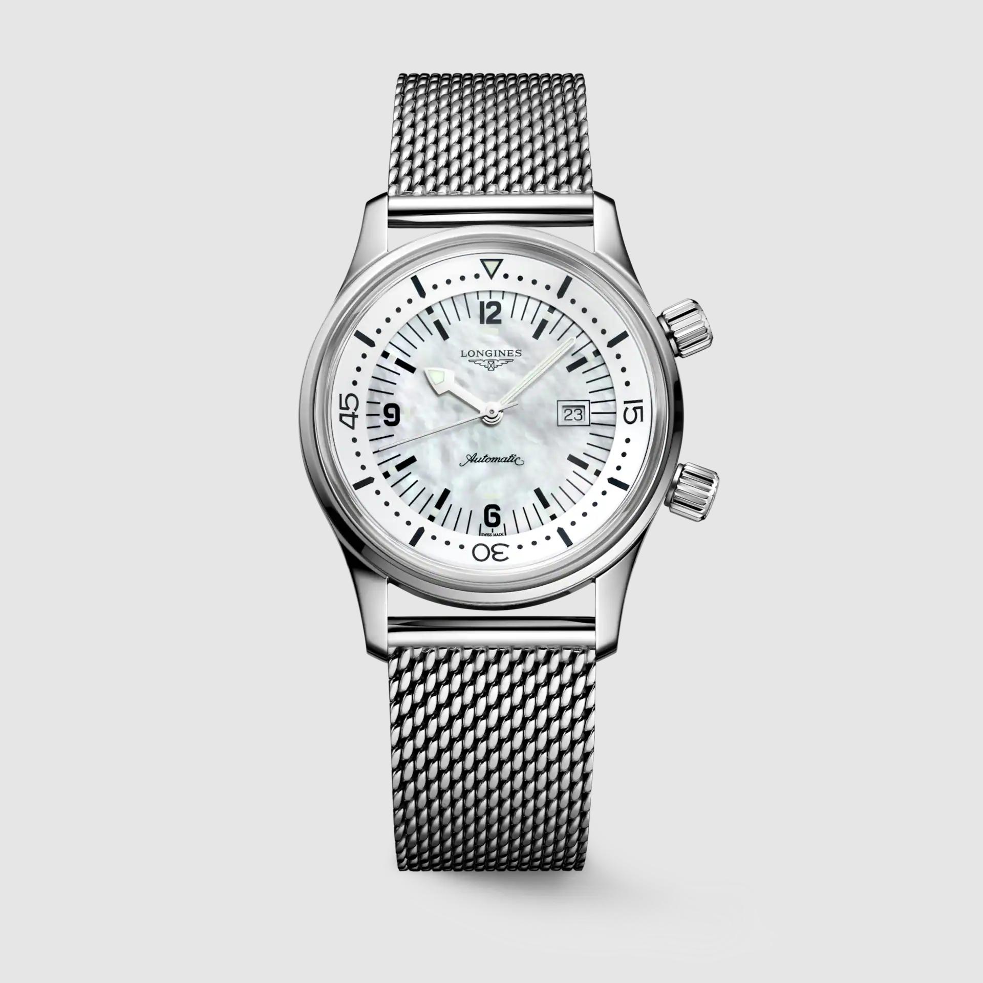 Đồng Hồ Longines The Longines Legend Diver Watch Nam 36mm Bạc