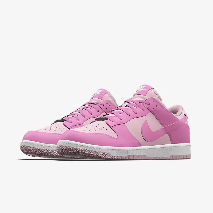 Giày Nike Dunk Low Unlocked By You Nữ Hồng Trắng