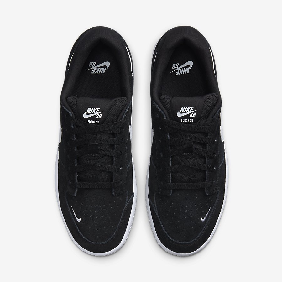 Giày Nike Sb Force 58 Nam Đen Trắng 