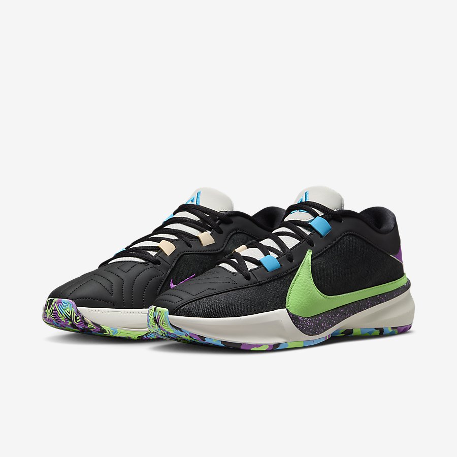 Giày Nike Freak 5 Nữ Đen Xanh