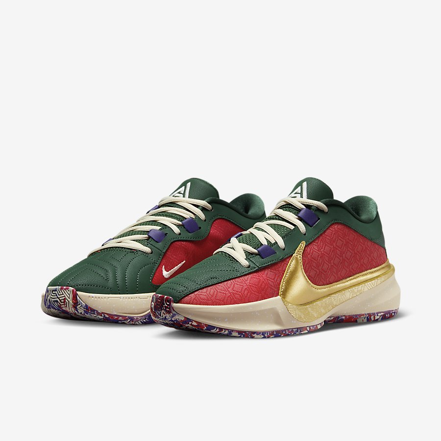 Giày Nike Freak 5 Nữ Đỏ Rêu