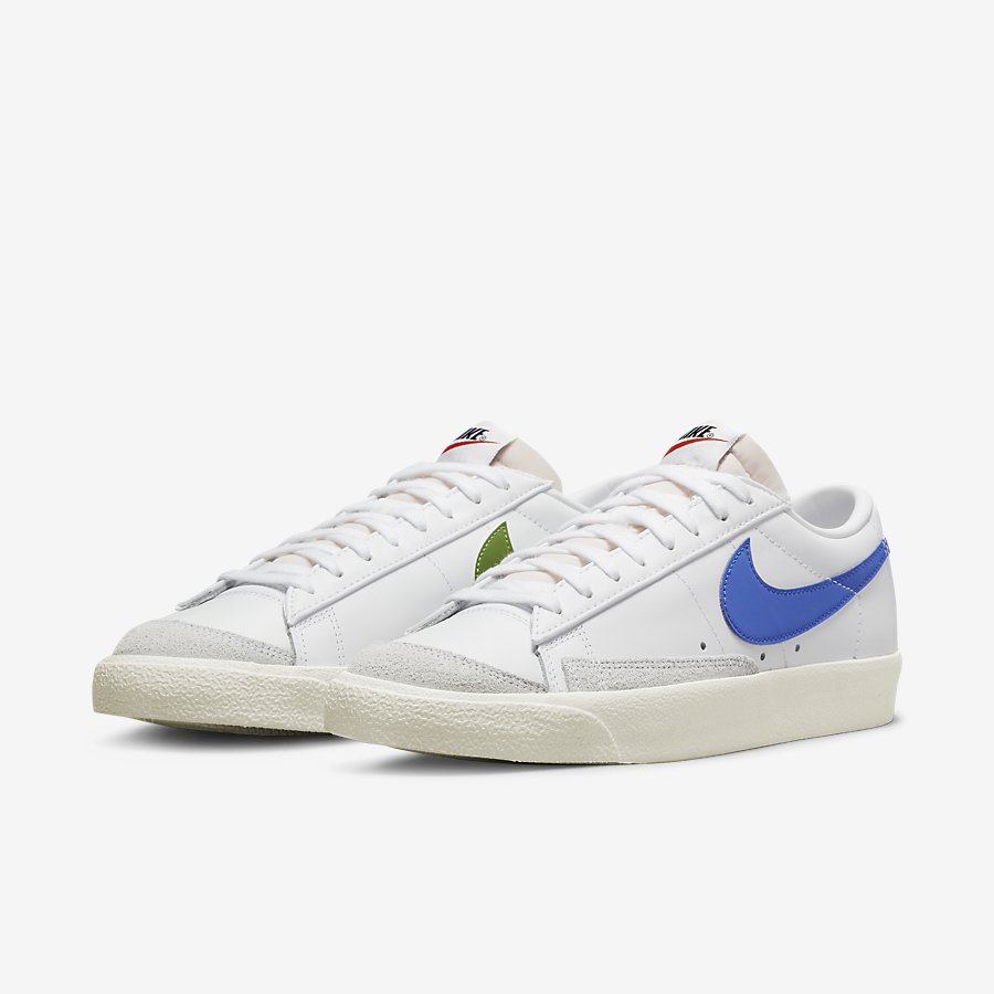 Giày Nike Blazer Low '77 Vintage Nam Trắng Xanh 