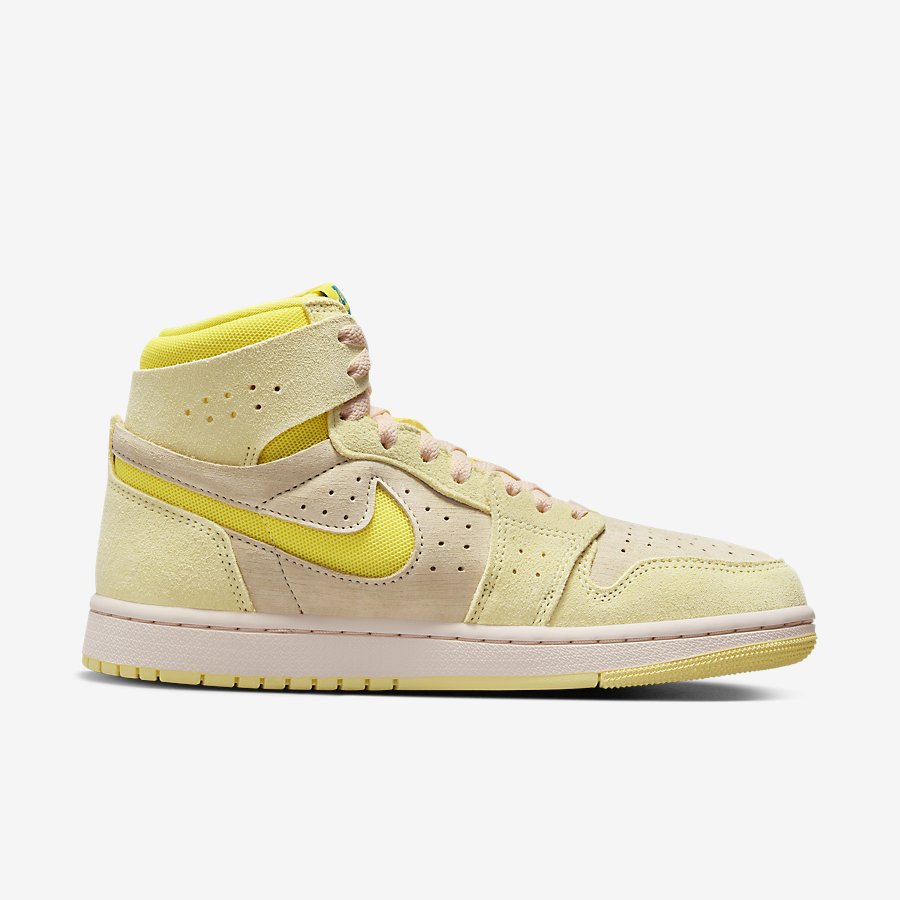 Giày Air Jordan 1 Mid Nữ Be Vàng 