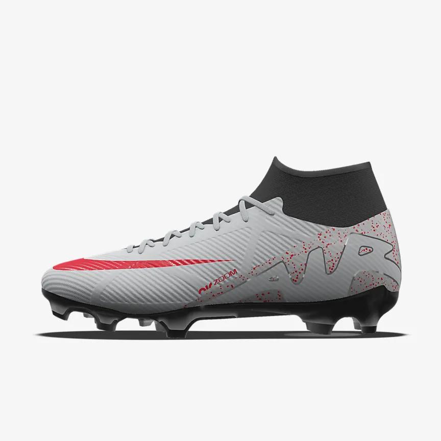 Giày Nike Mercurial Superfly 9 Academy By You Nữ Xám Đỏ