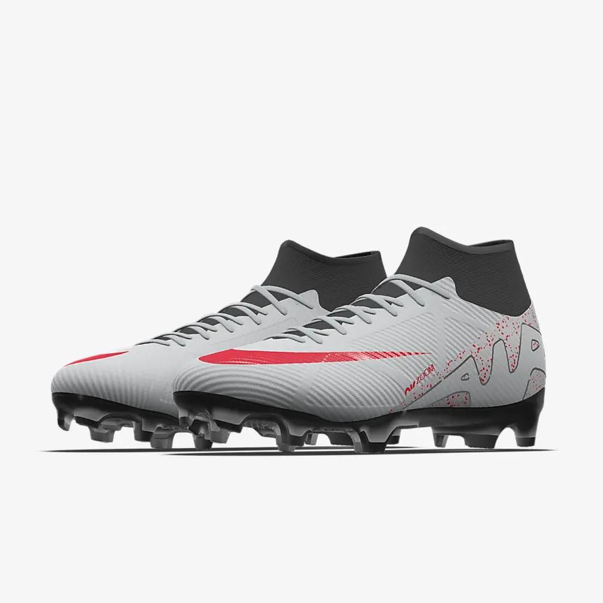 Giày Nike Mercurial Superfly 9 Academy By You Nữ Xám Đỏ