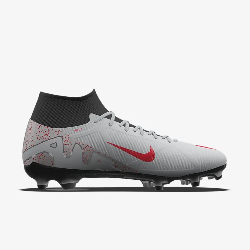 Giày Nike Mercurial Superfly 9 Academy By You Nữ Xám Đỏ