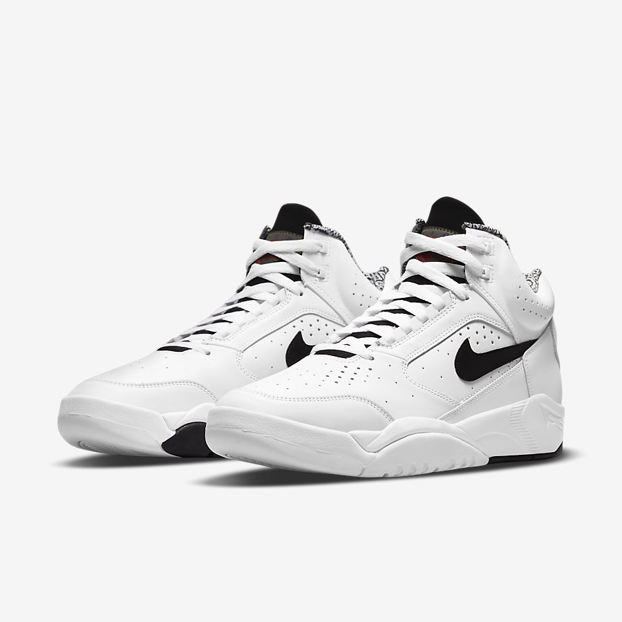 Giày Nike Air Flight Lite Mid Nam Trắng Đen