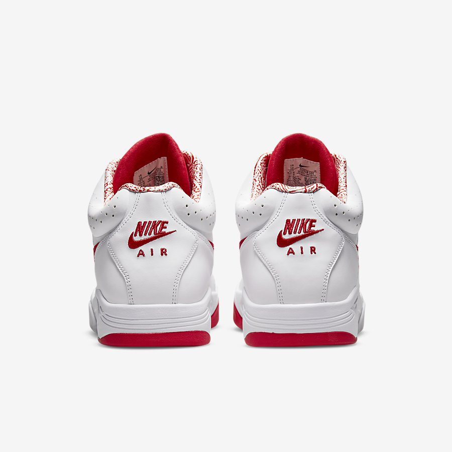 Giày Nike Air Flight Lite Mid Nam Trắng Đỏ