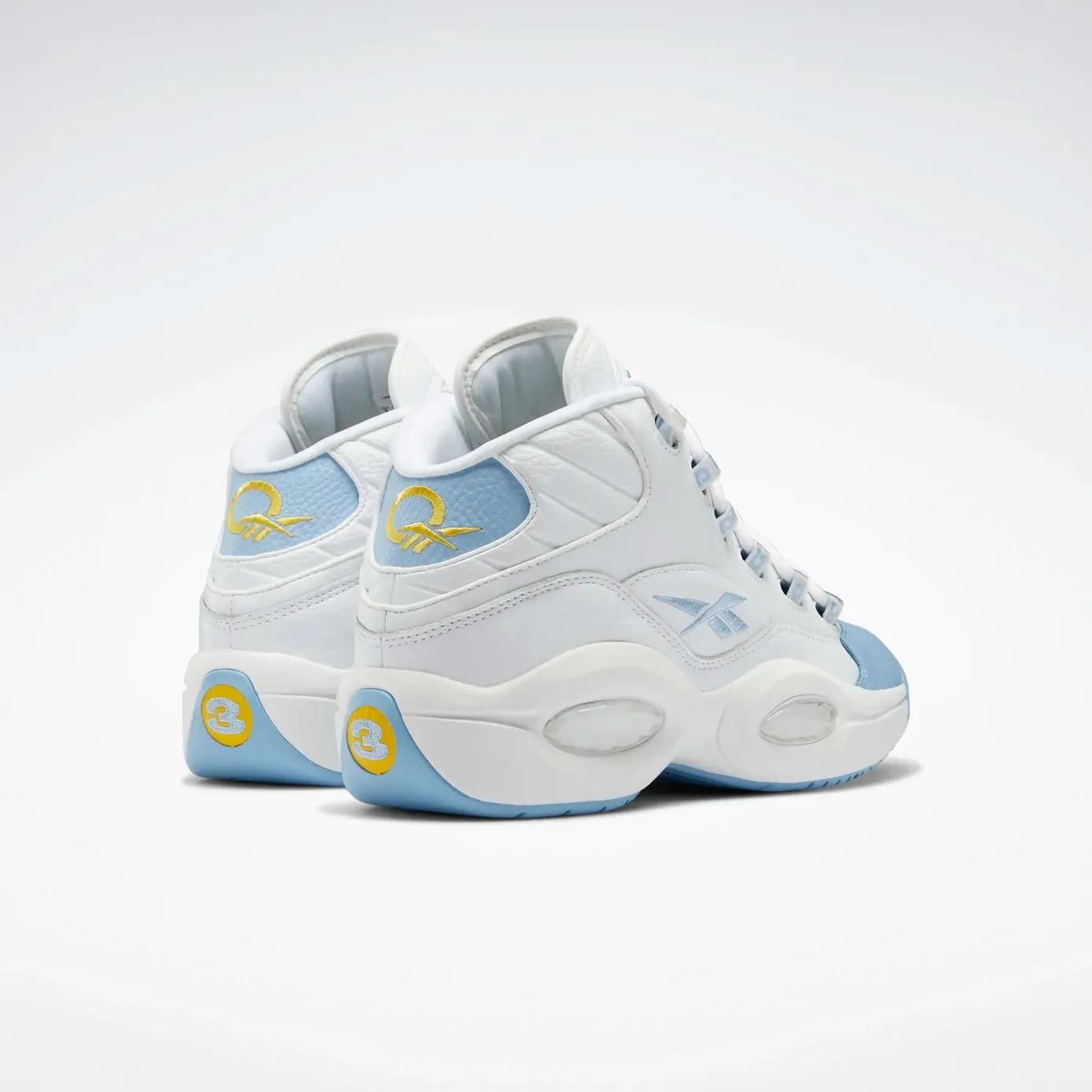 Giày Reebok Question Mid Nam Trắng Xanh