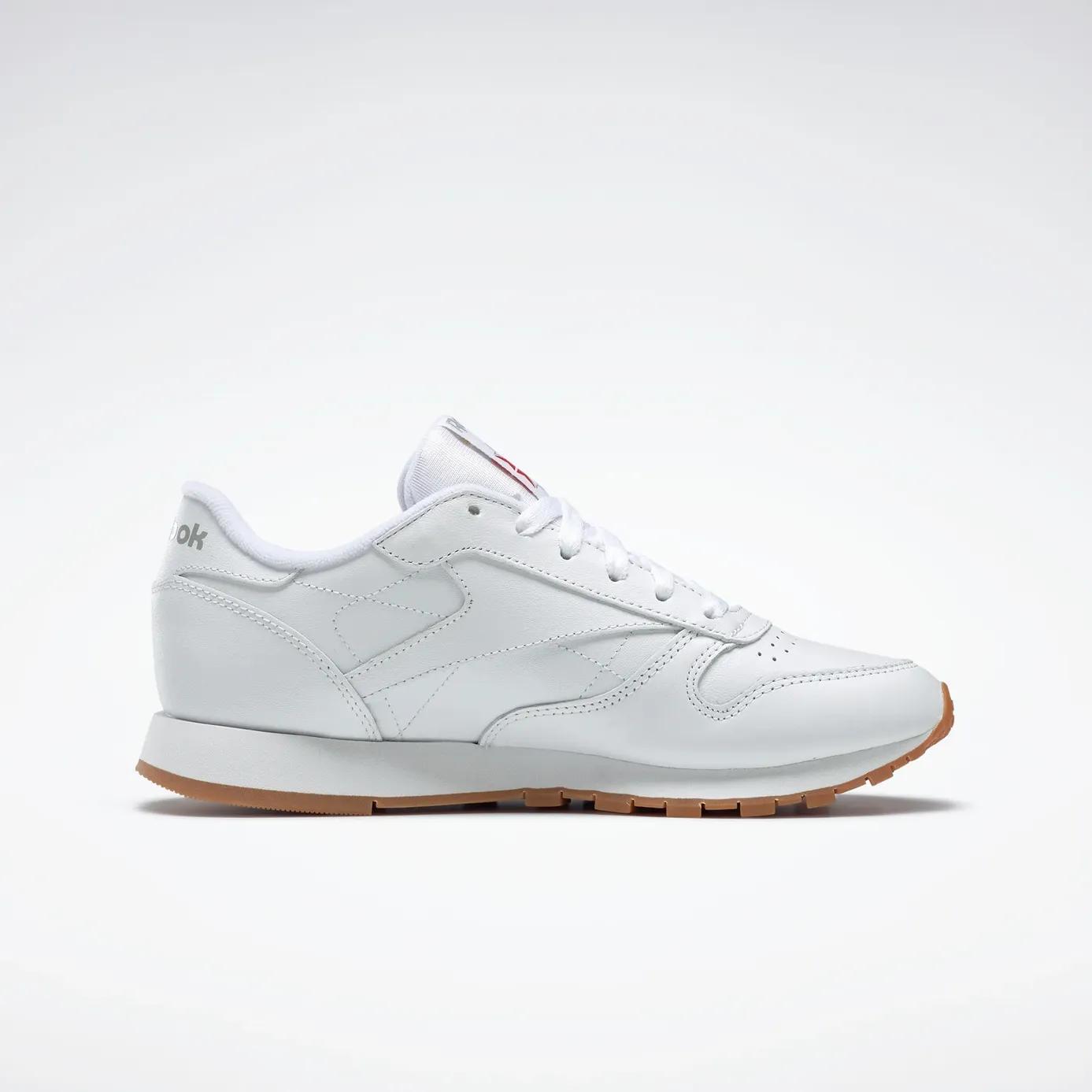 Giày Reebok Cl Lthr White/Gum Nữ Trắng